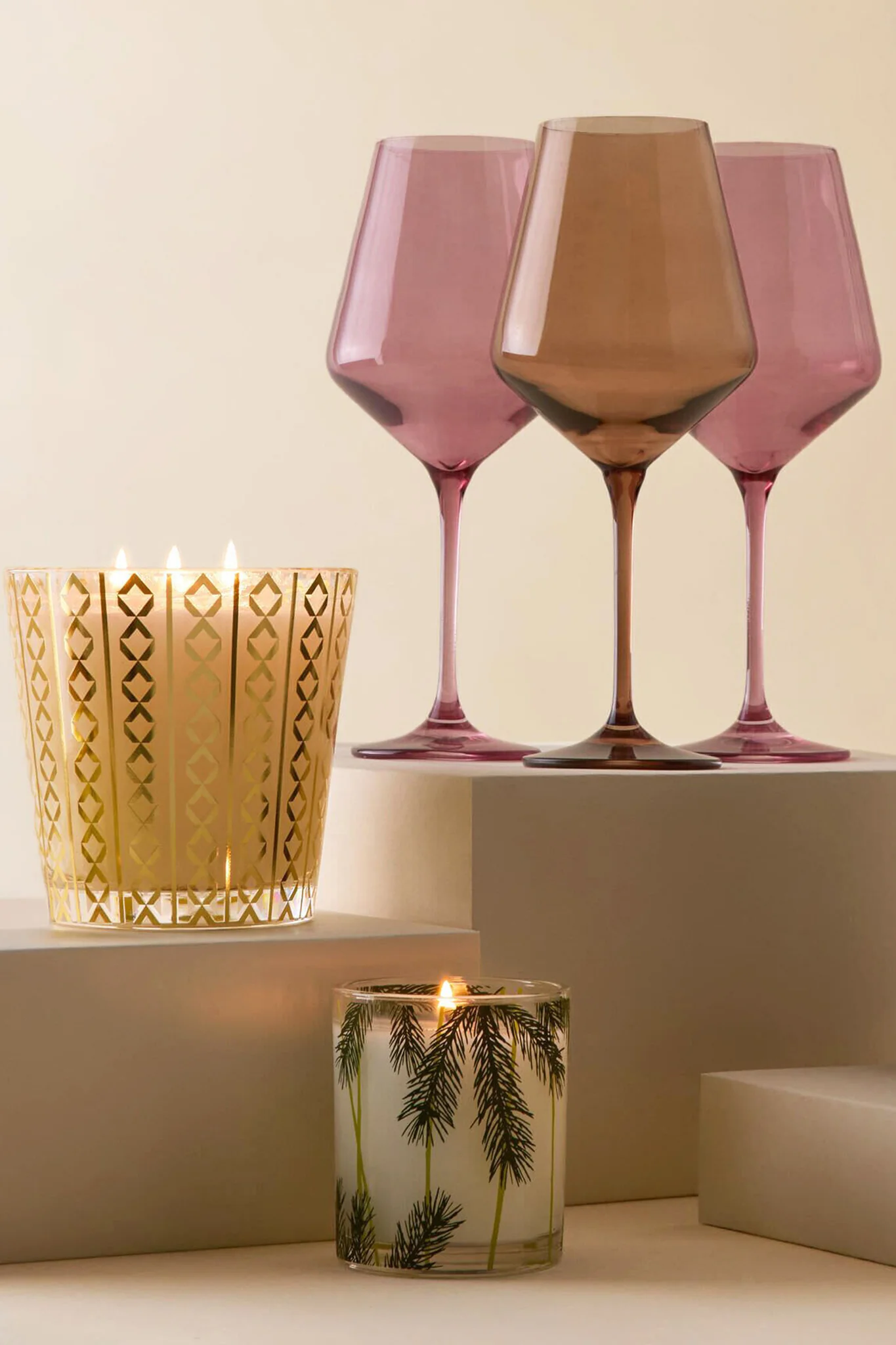 Amber Smoke Stemmed Glasses Set of 6 - Image 6