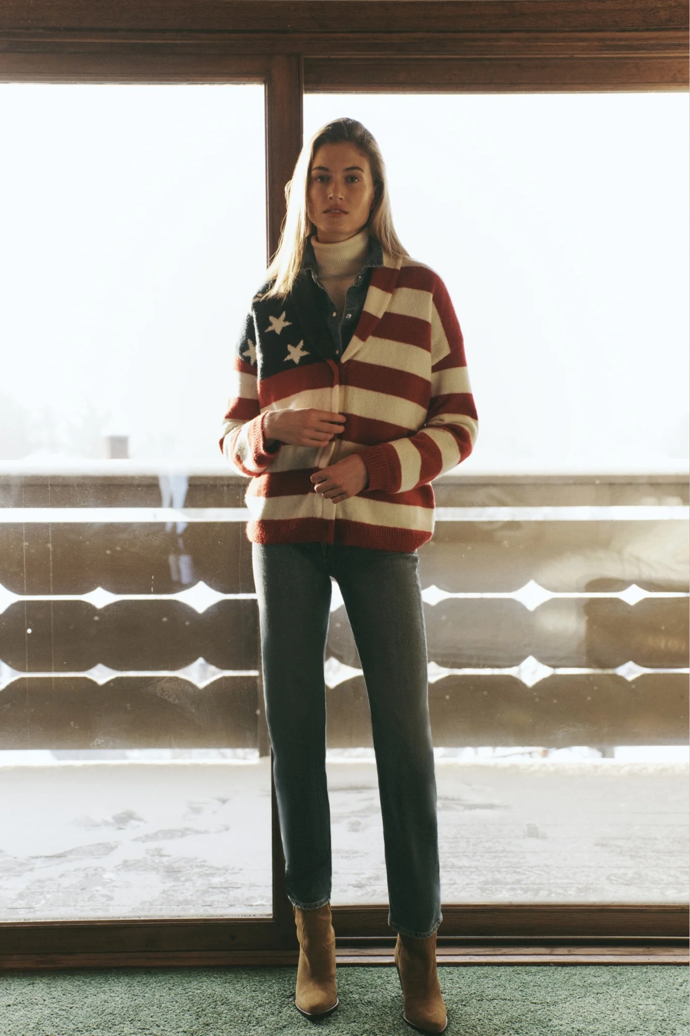 American Flag Lindsey Cardigan - Image 2