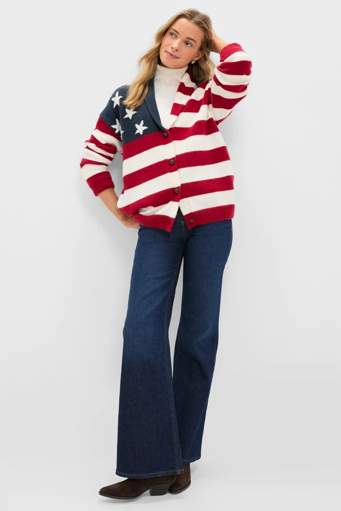 American Flag Lindsey Cardigan - Image 4
