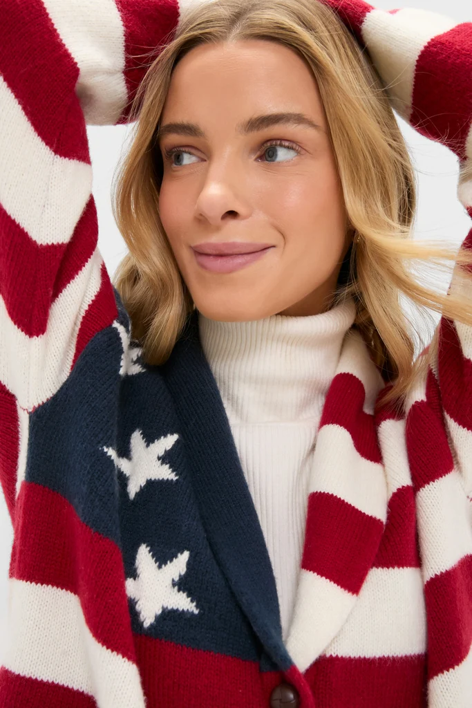 American Flag Lindsey Cardigan - Image 7