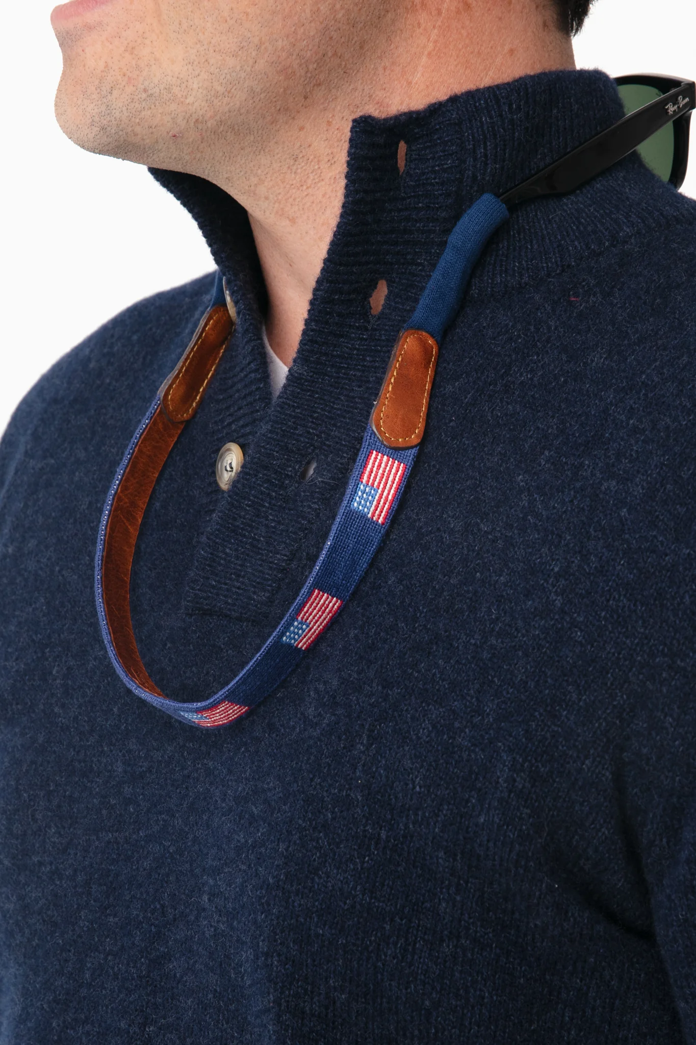 American Flag Needlepoint Sunglass Straps - Image 2