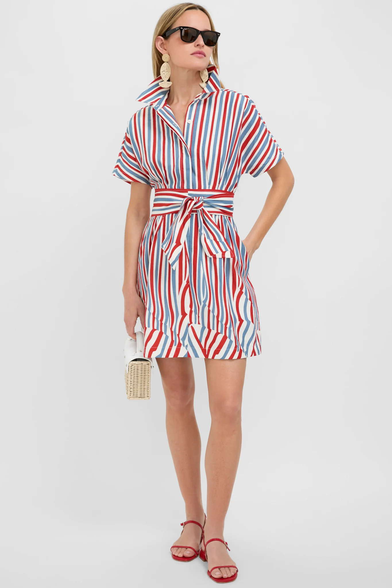 Americana Stripe Mini Callie Dress - Image 2
