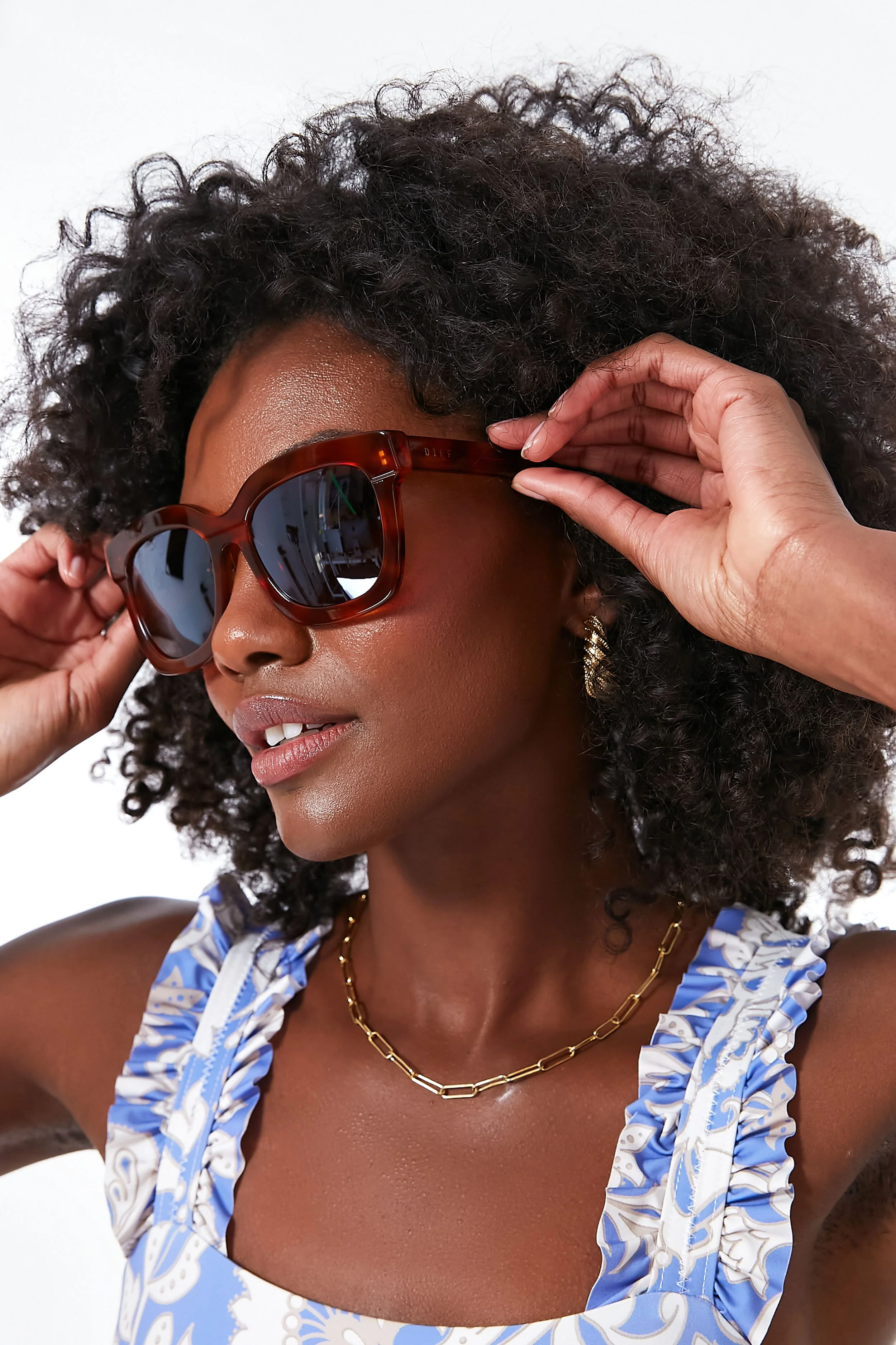 Andes Tortoise Brown Carson Sunglasses - Image 2