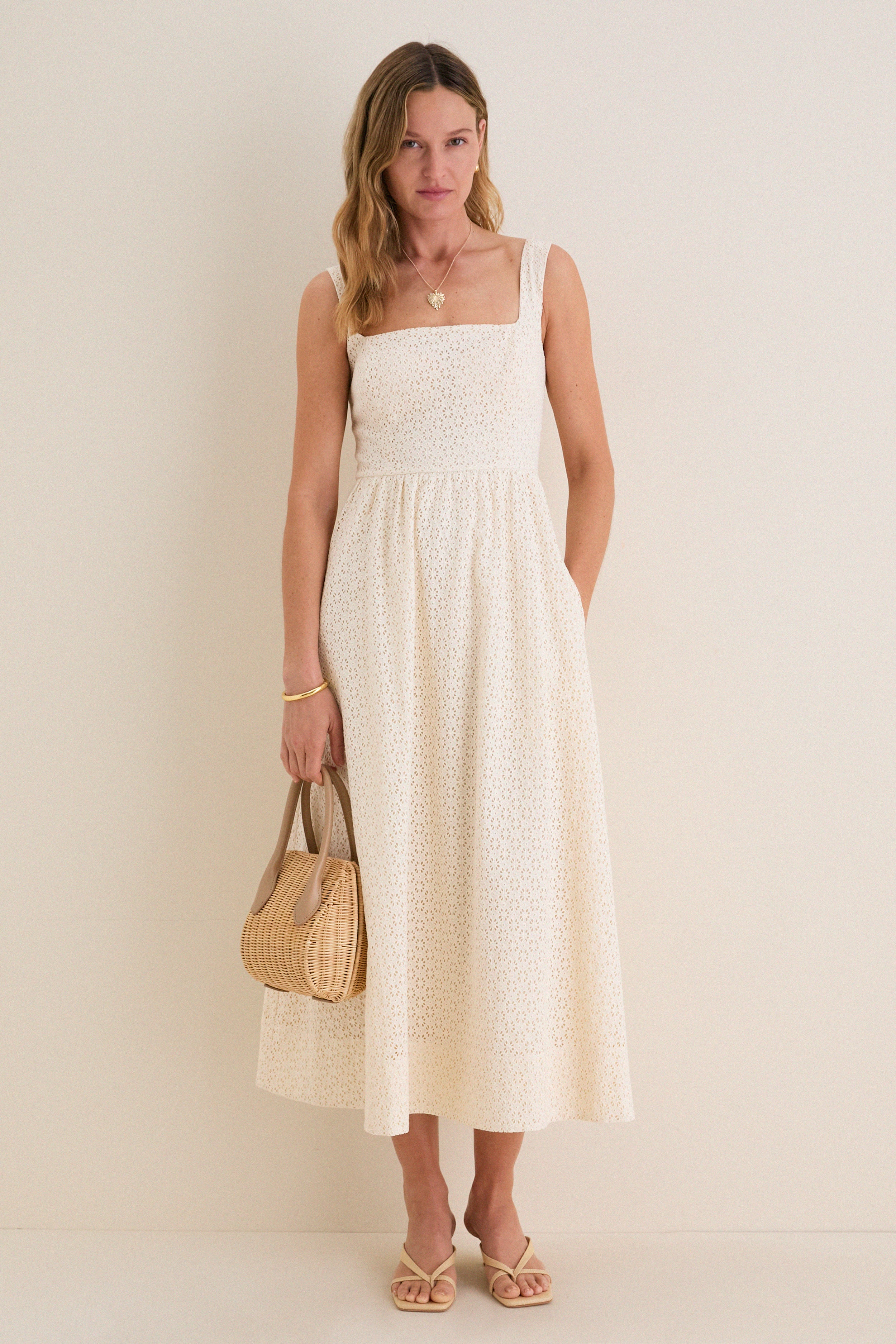 Porcelain Eyelet Esme Dress - Image 3