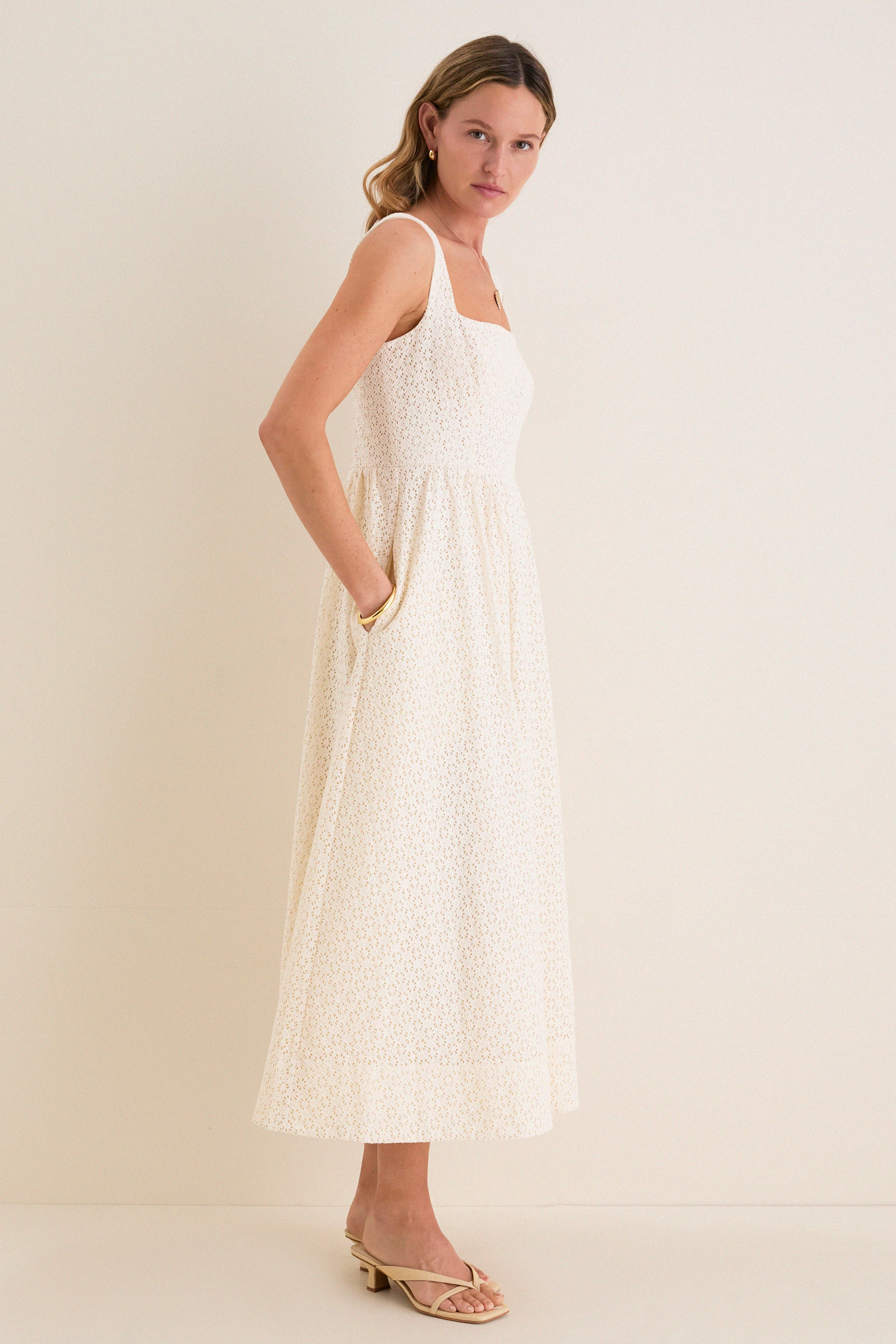 Porcelain Eyelet Esme Dress - Image 4