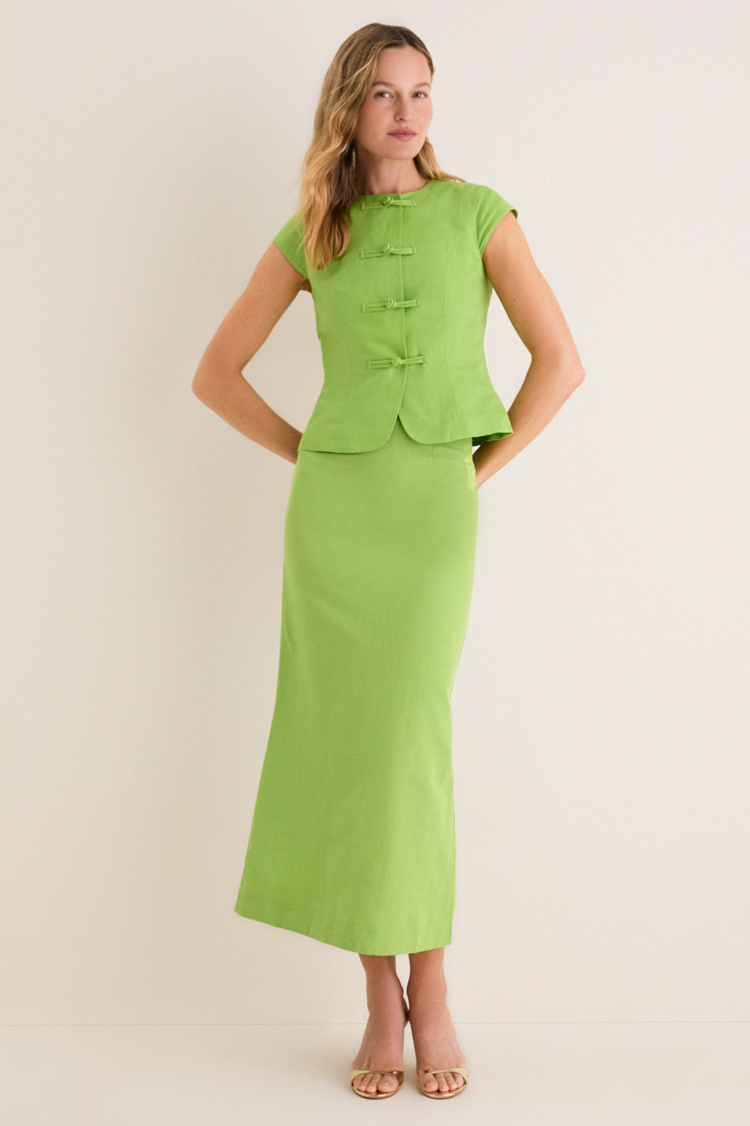 Apple Mia Linen Mix Skirt - Image 7