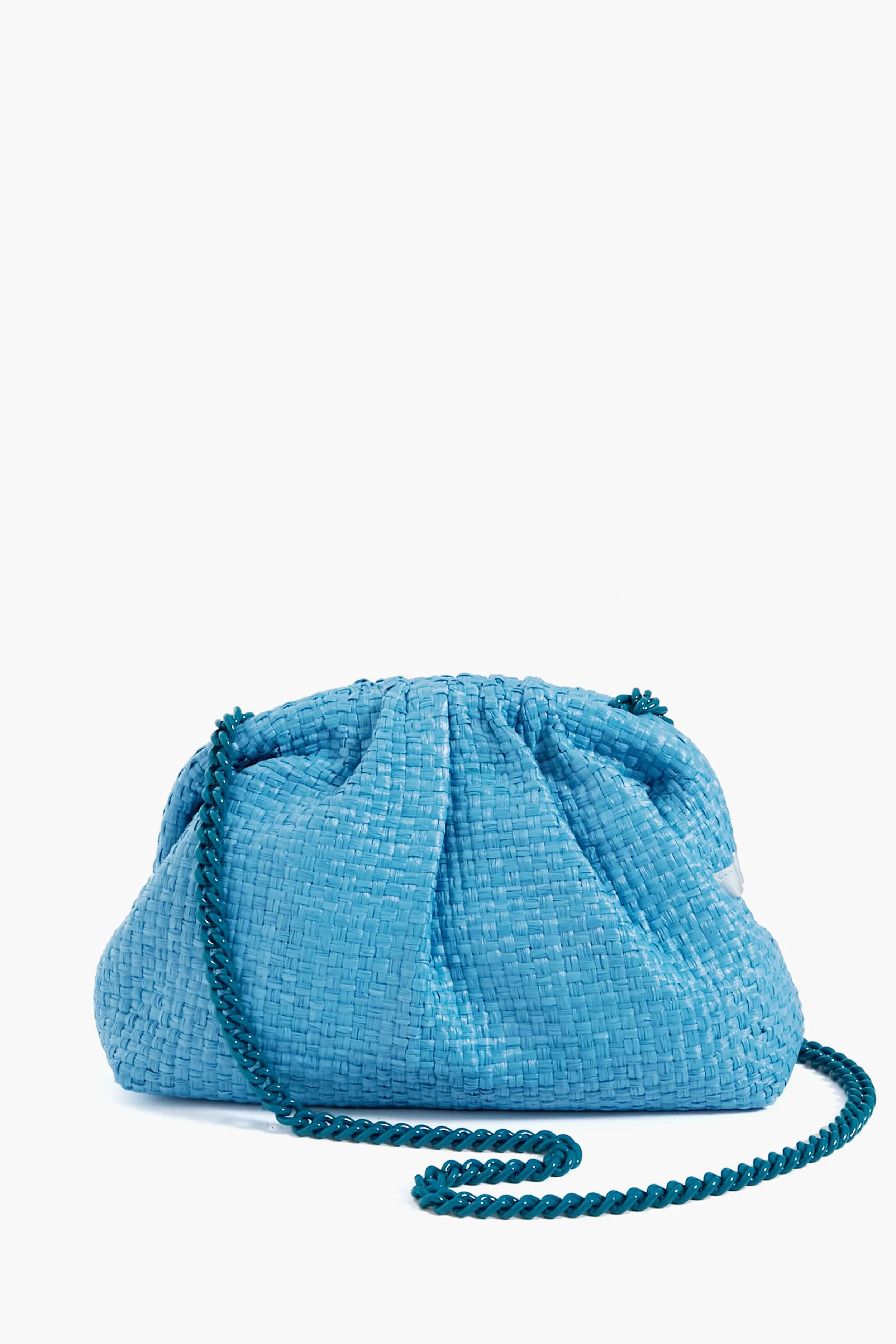 Azzurro Straw Game Clutch - Image 3