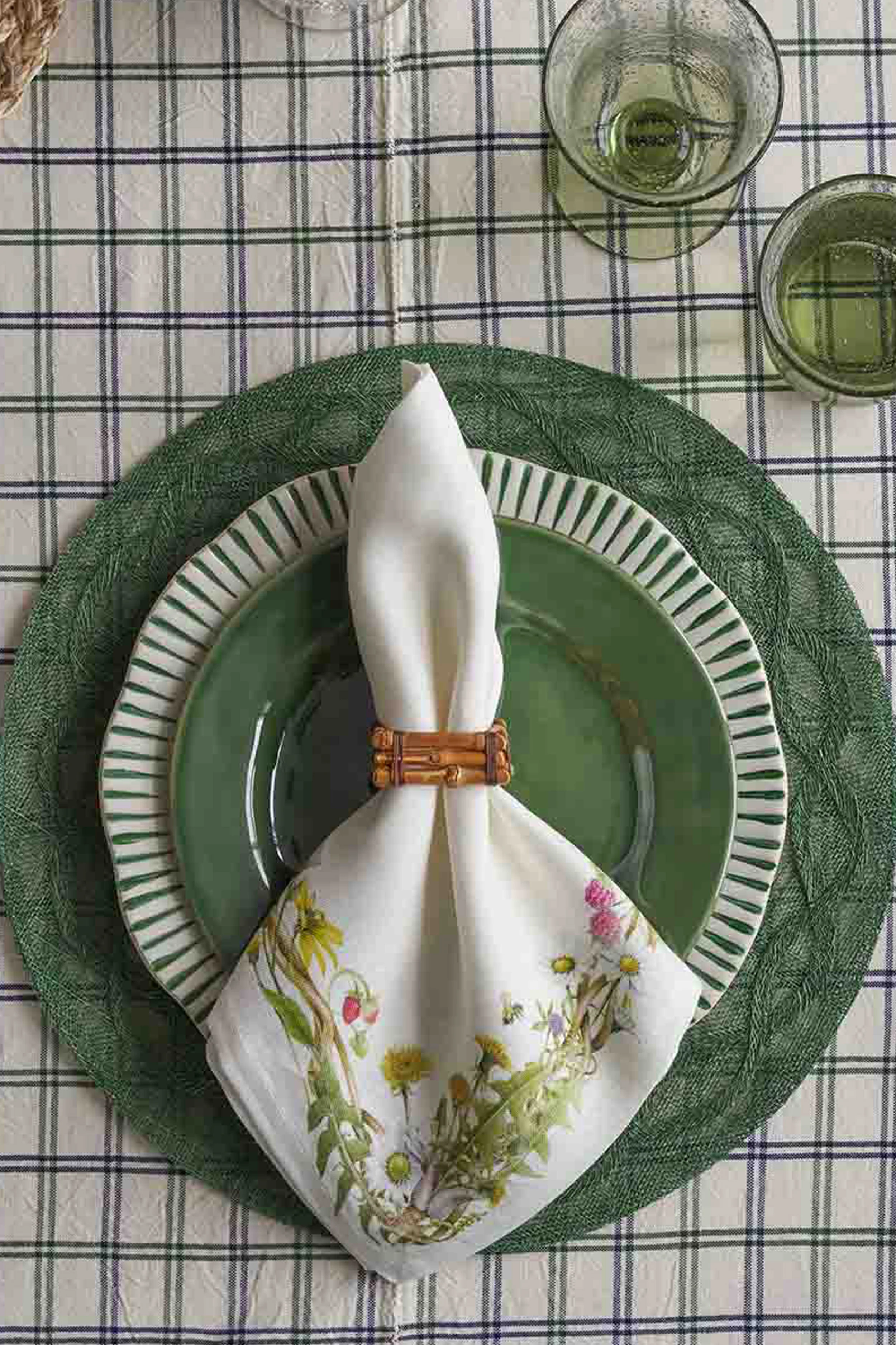 Basil Sitio Stripe Salad Plate - Image 3