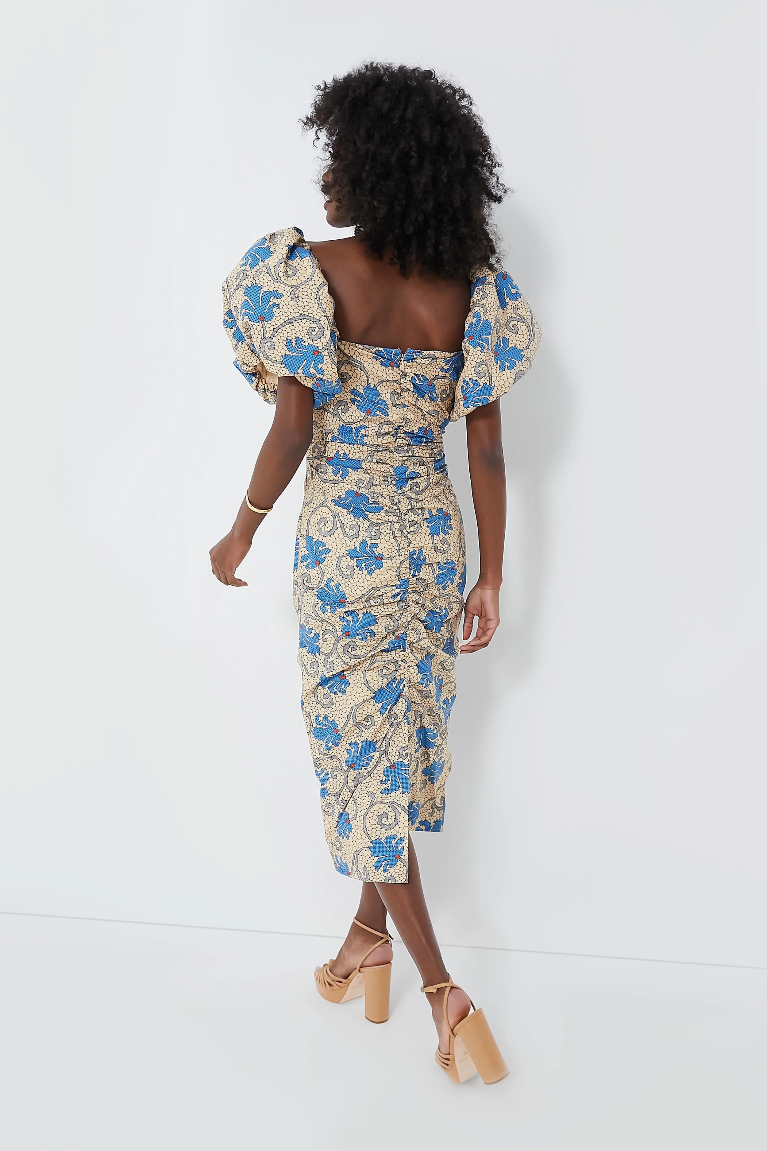 Beige Mosaic Bloom Tessa Dress - Image 4