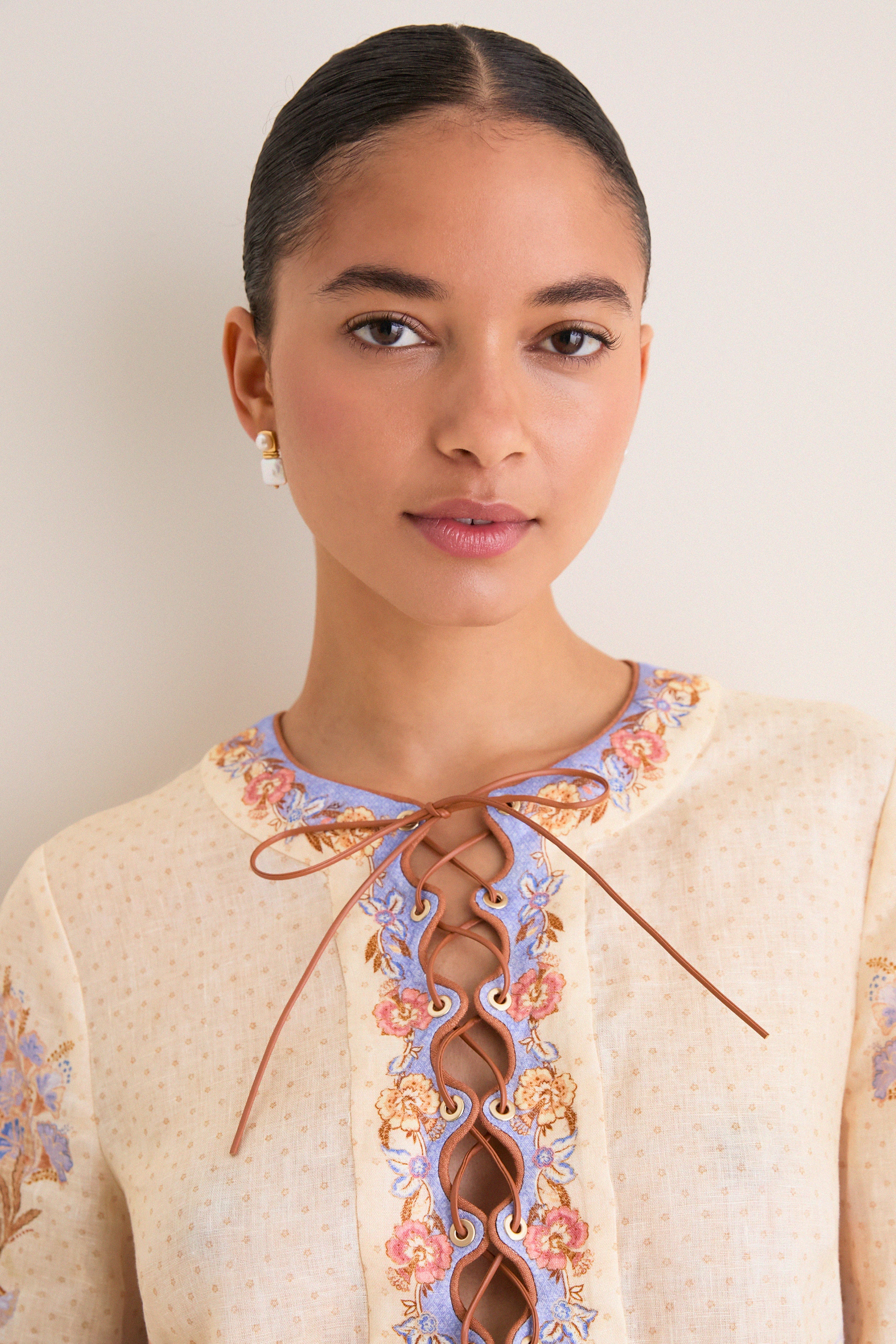 Biscuit Scarf Floral Indra Tunic Mini Dress - Image 5