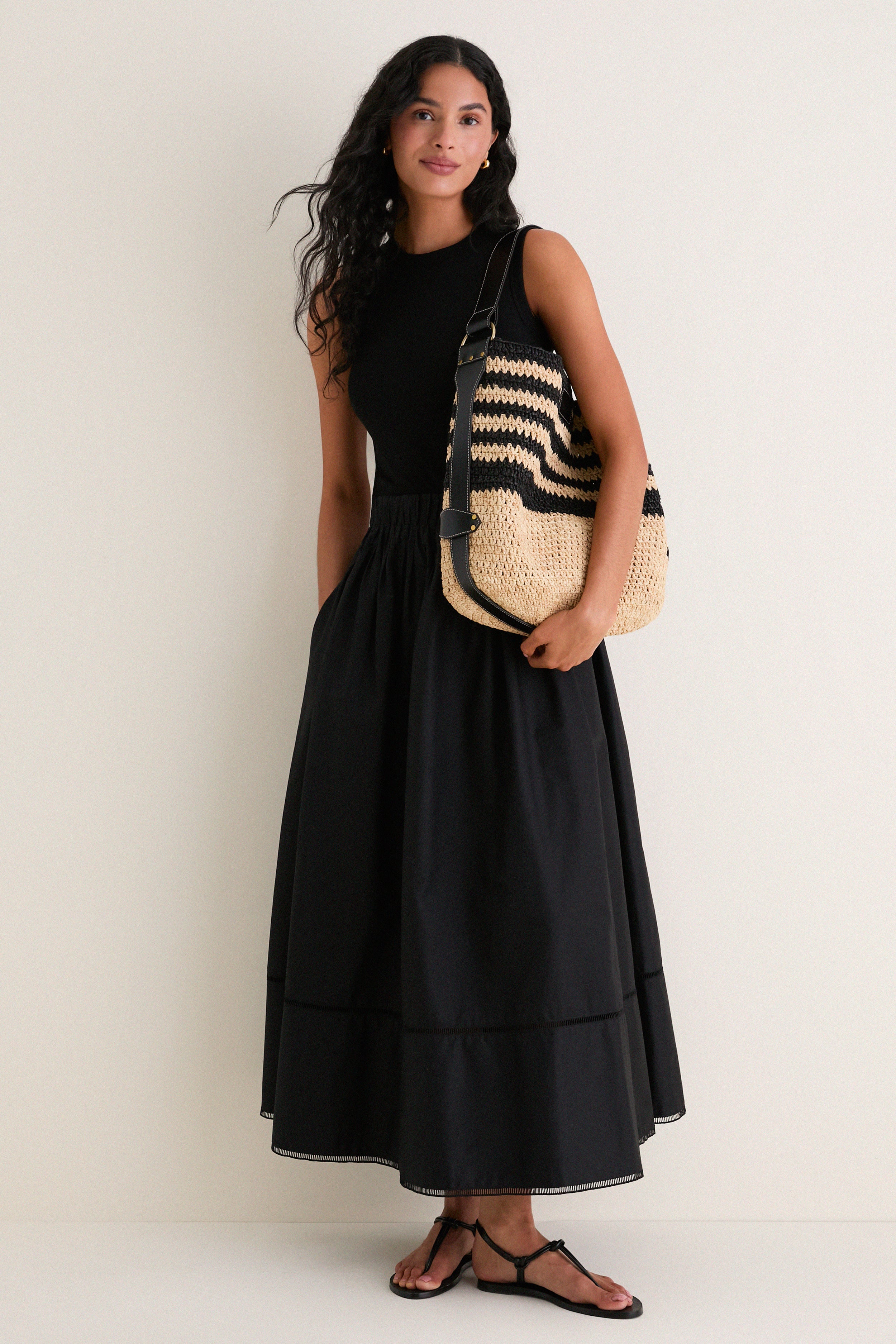 Black and Natural Bayia Bag - Image 3