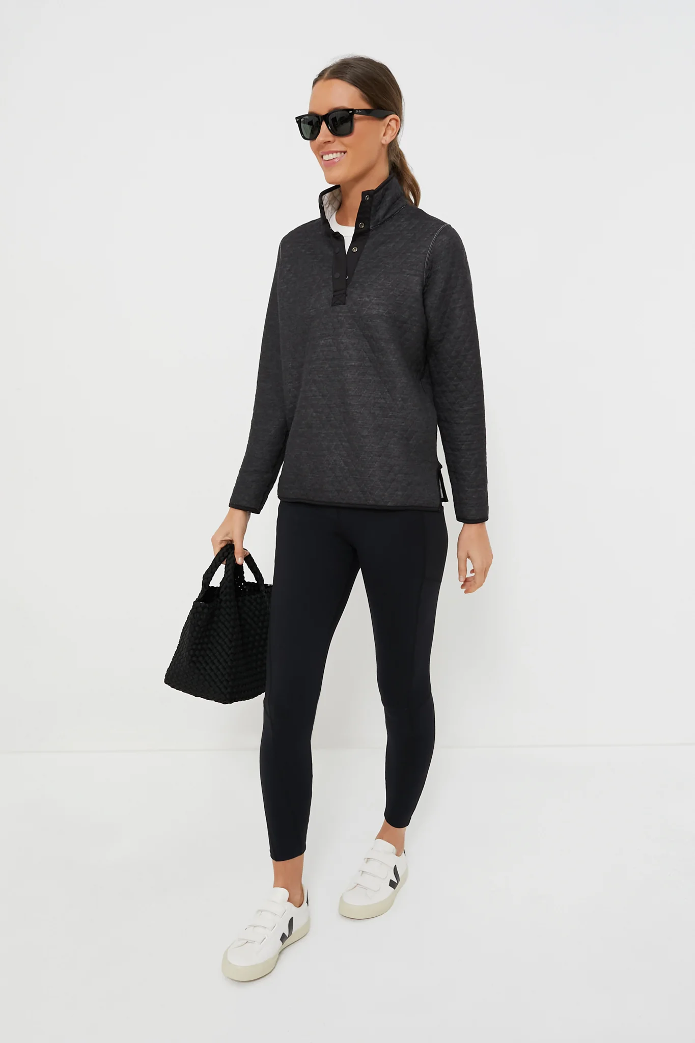 White and Black Corbet Reversible Pullover - Image 2