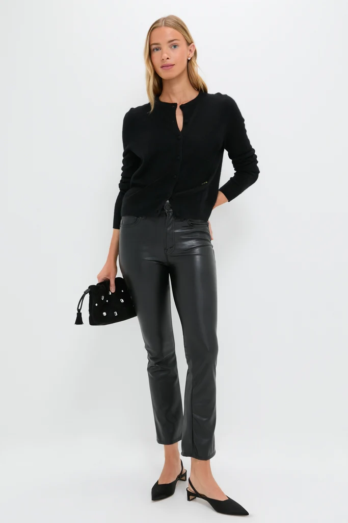 Exclusive Black Faux Leather The Insider Flood - Image 2