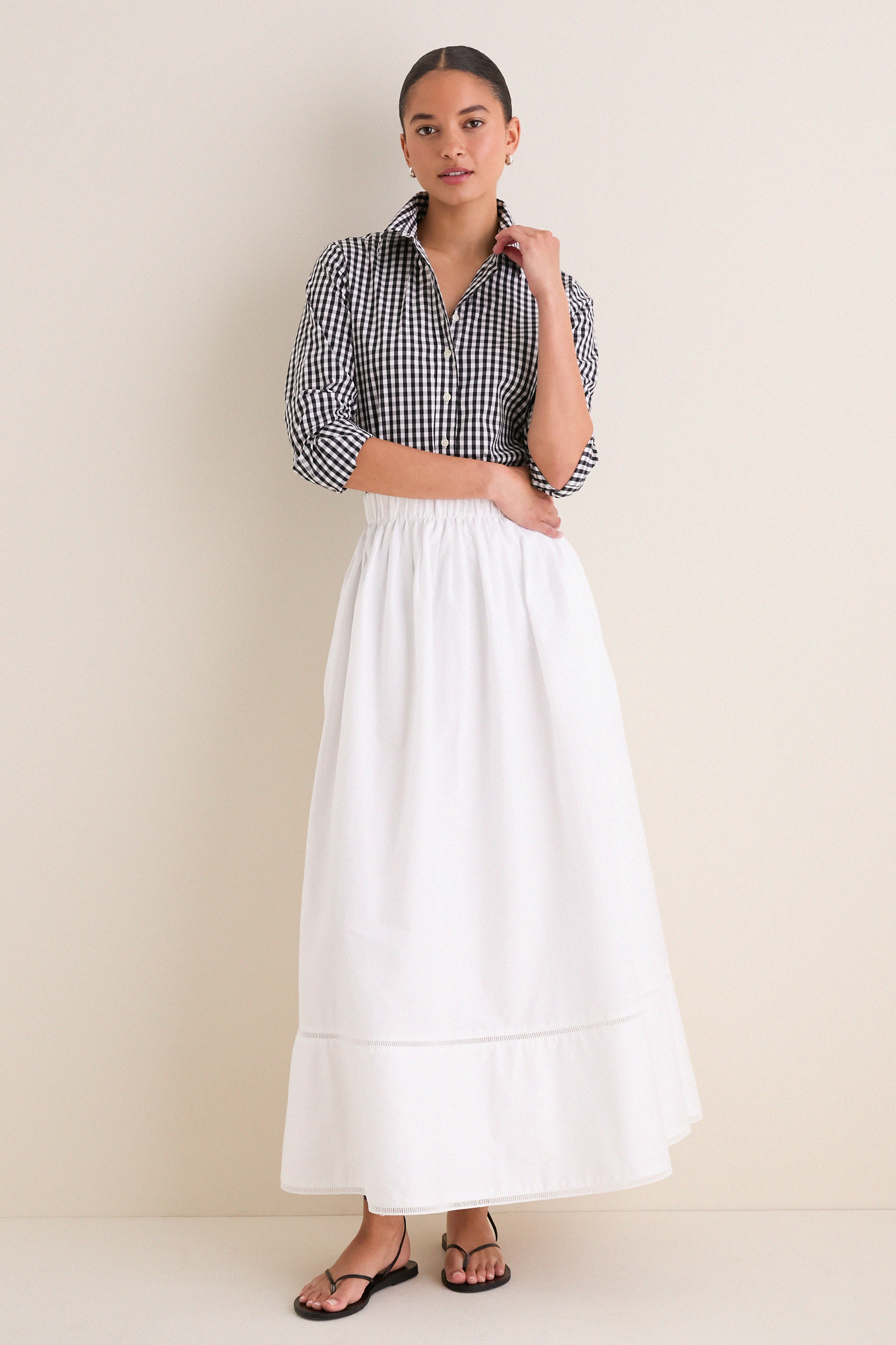 Black Gingham Long Sleeve Icon Shirt - Image 6