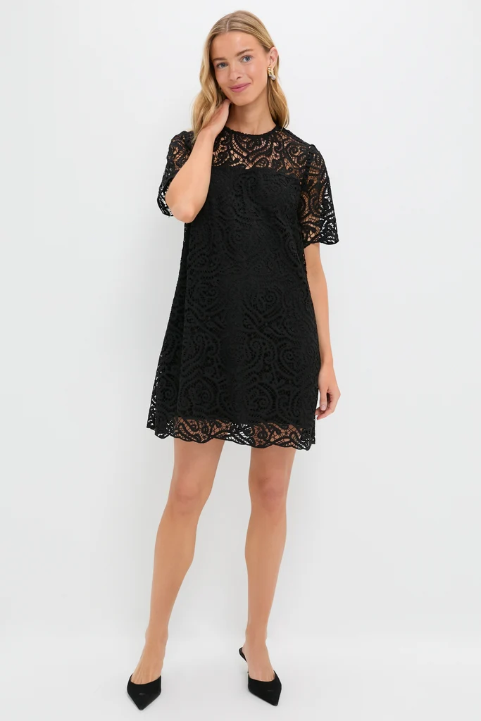 Black Lace Lucinda Dress - Image 3