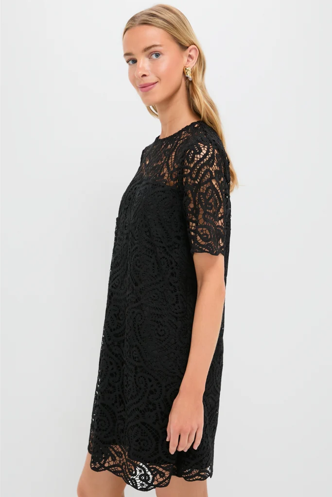 Black Lace Lucinda Dress - Image 4