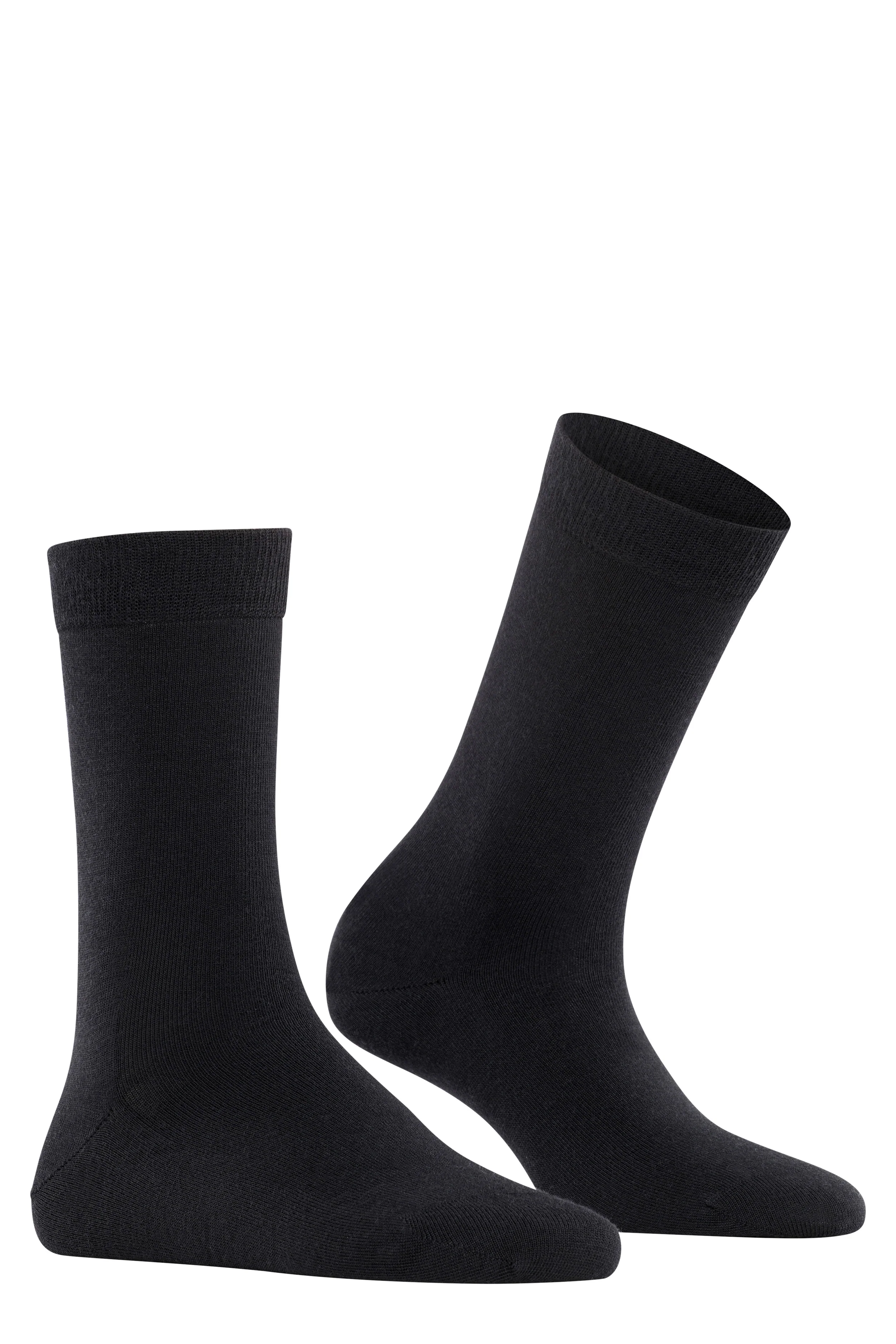 Black Merino Cotton Blend Socks - Image 2