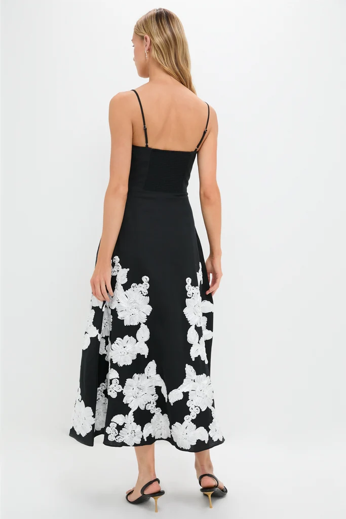 Black Multi Annabella Midi Dress - Image 4