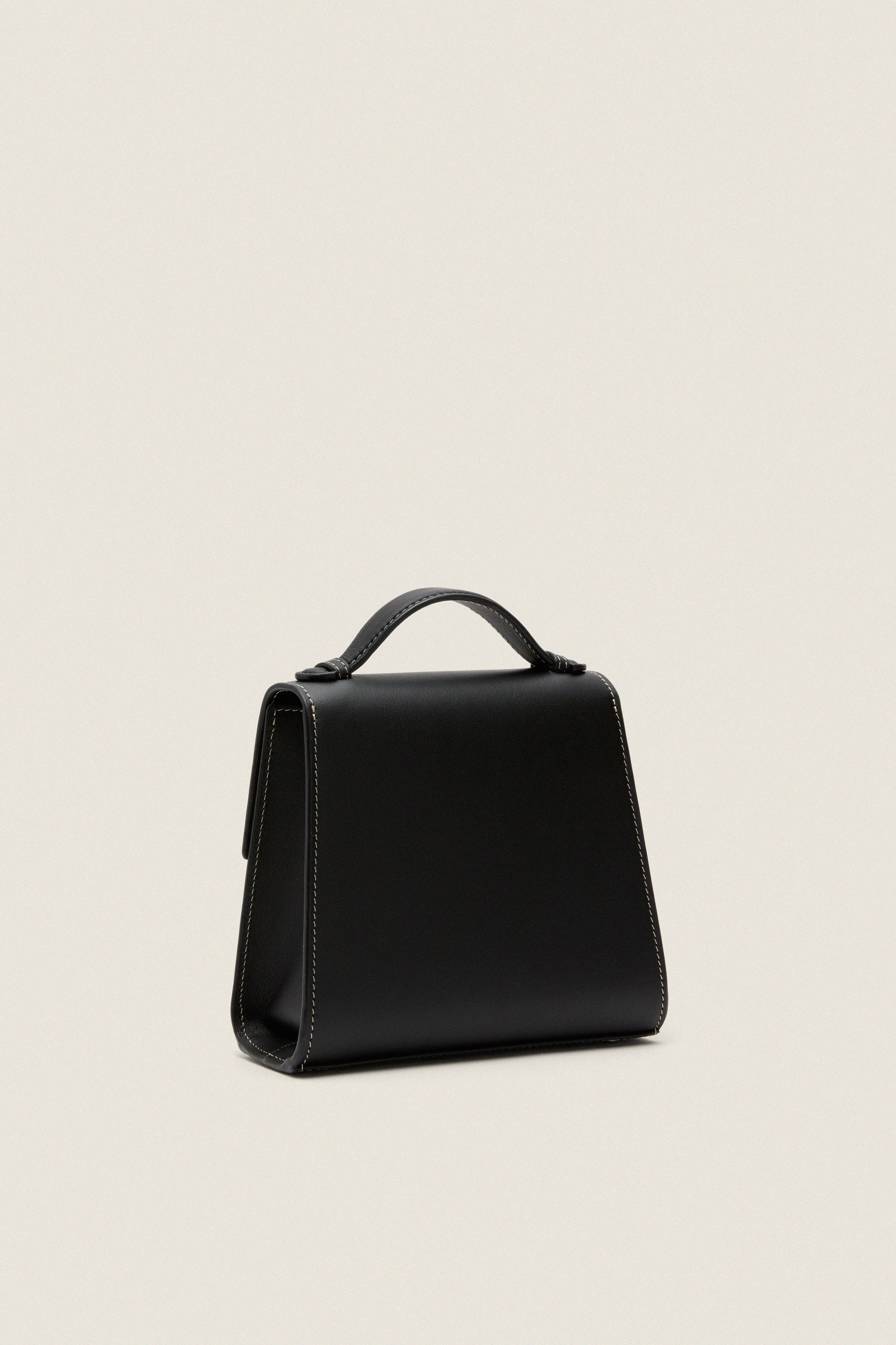 Black Nappa Small Top Handle - Image 4