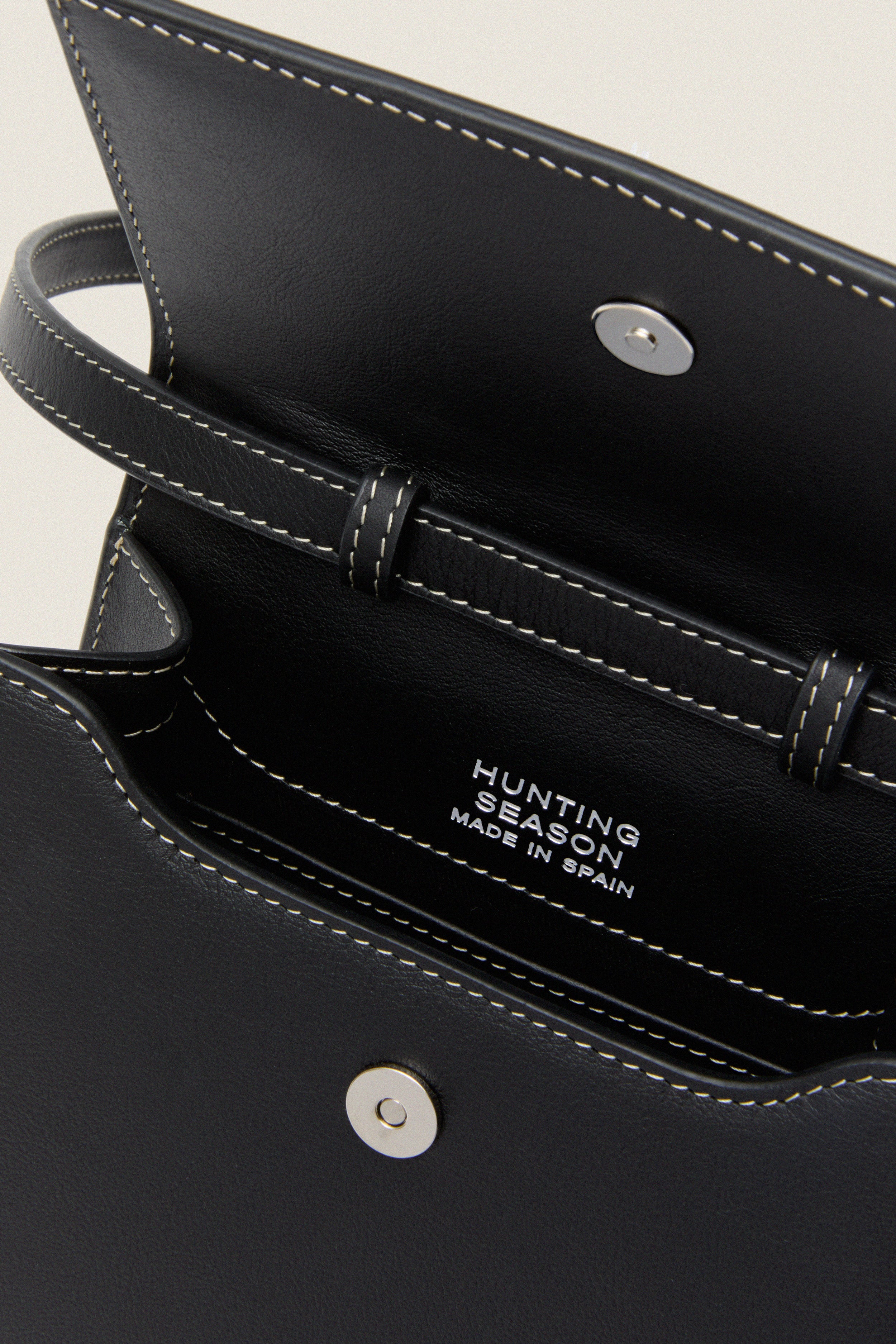 Black Nappa Small Top Handle - Image 5
