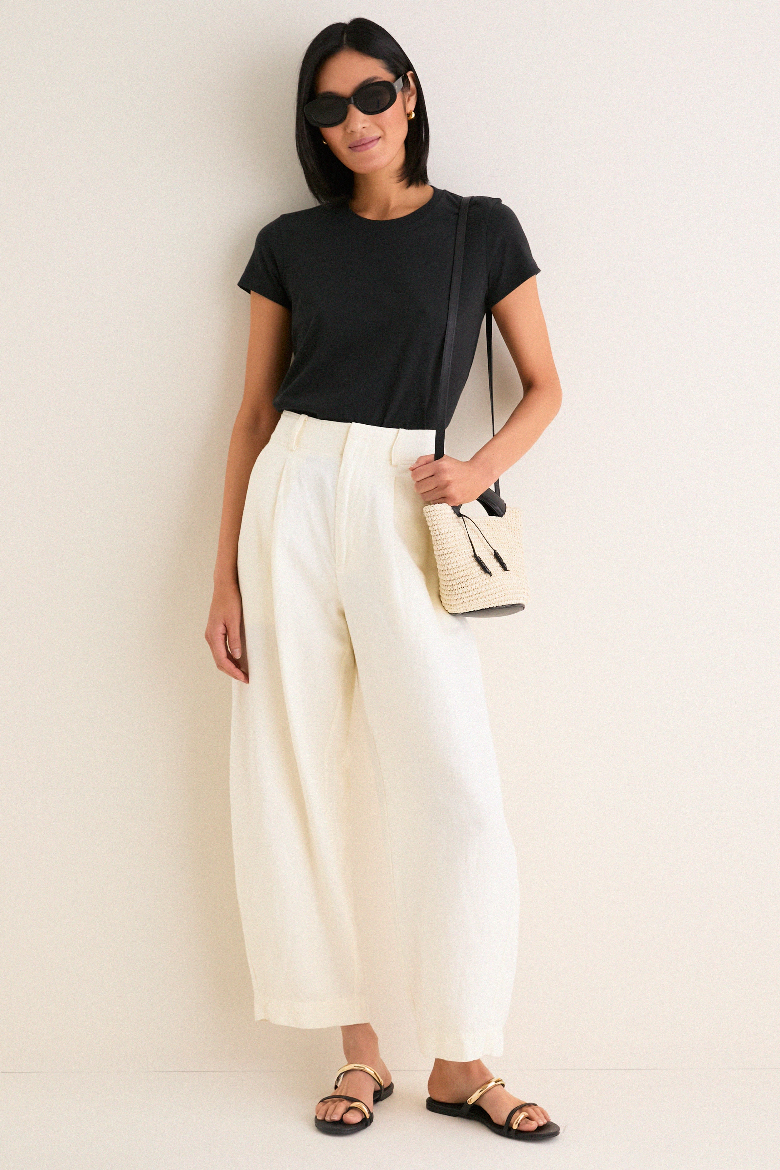 Black Natural Fique Small Shopper - Image 4