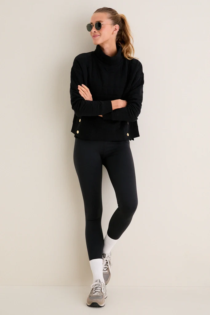 Black Quilted Wright Funnel Neck - Image 2