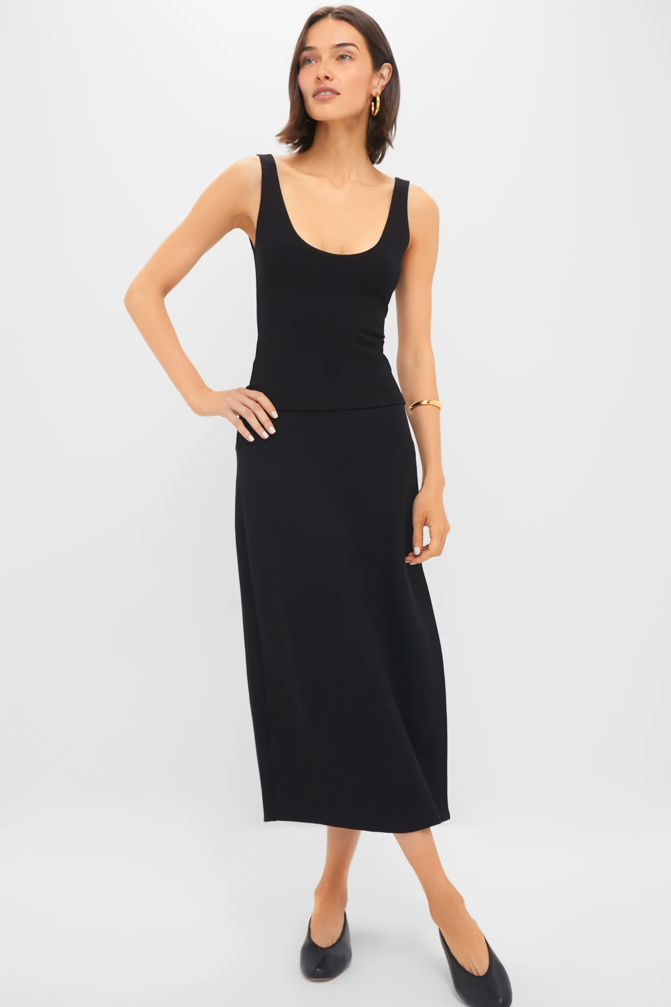 Black Rio Scoop Neck Tank - Image 6