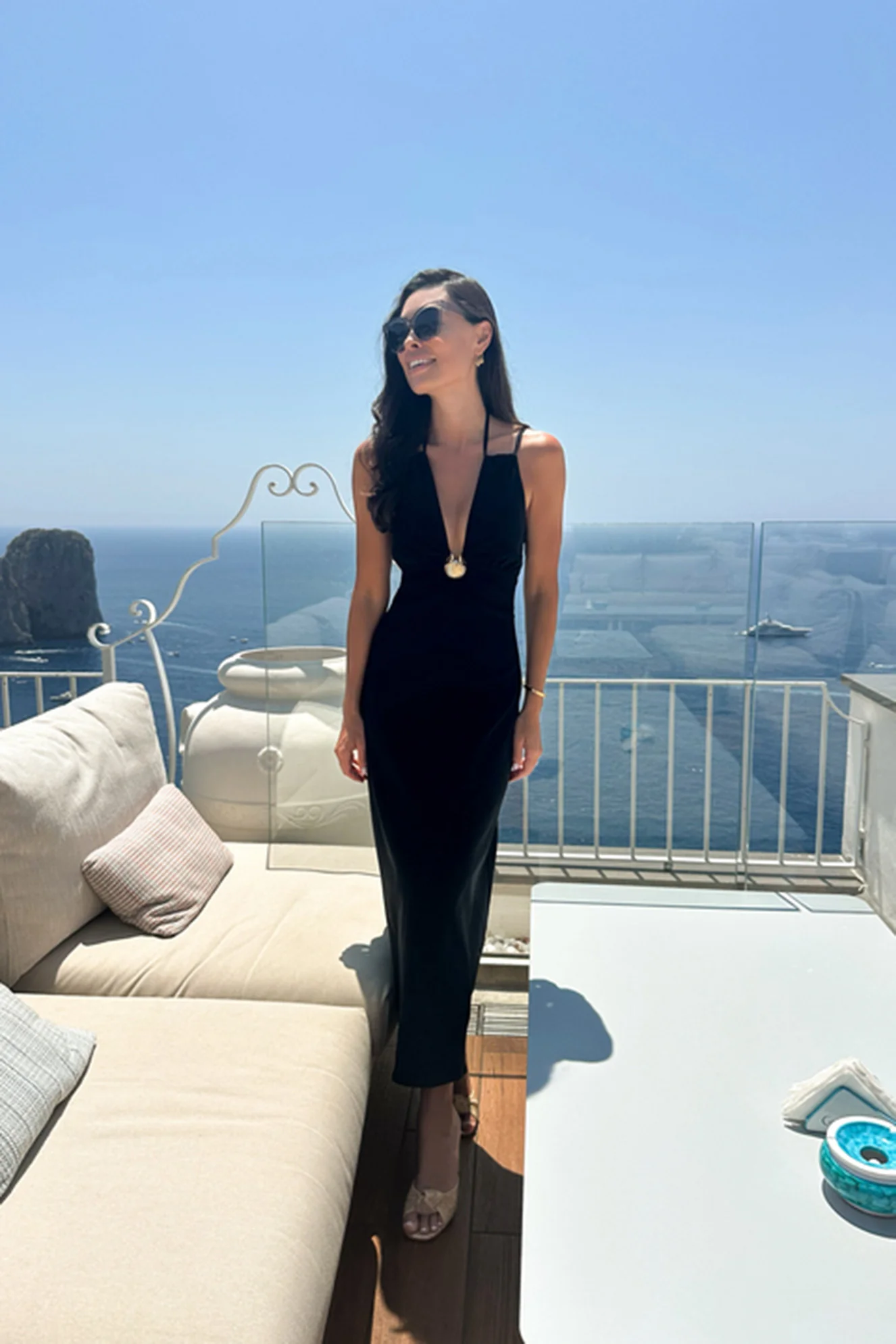 Black Seashell Dionis Midi Dress - Image 6