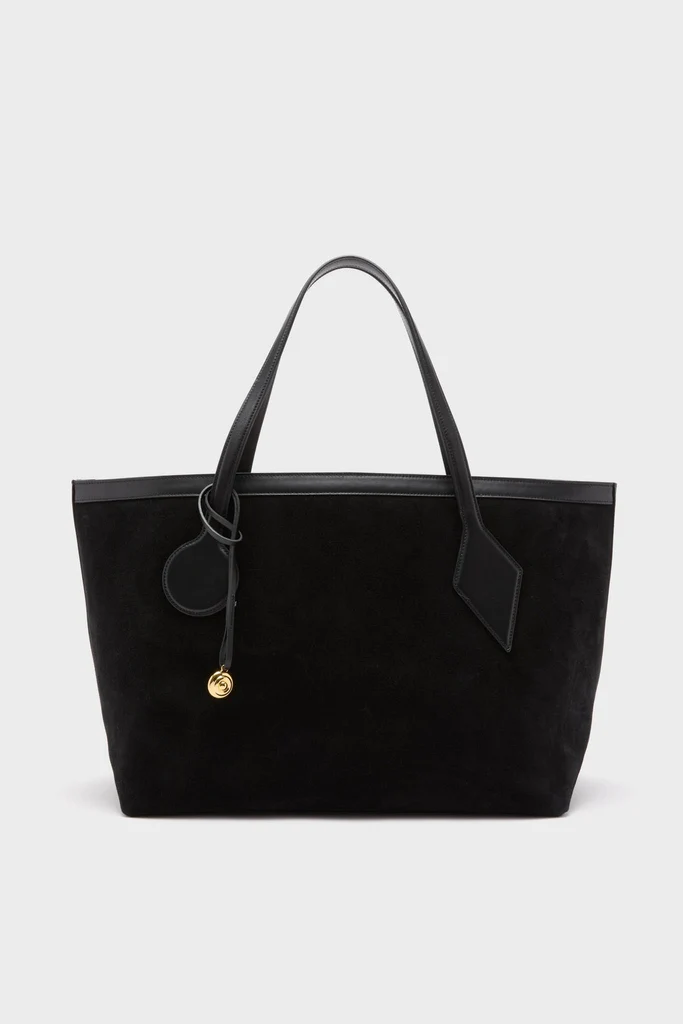 Black Suede Large Sprout Tote