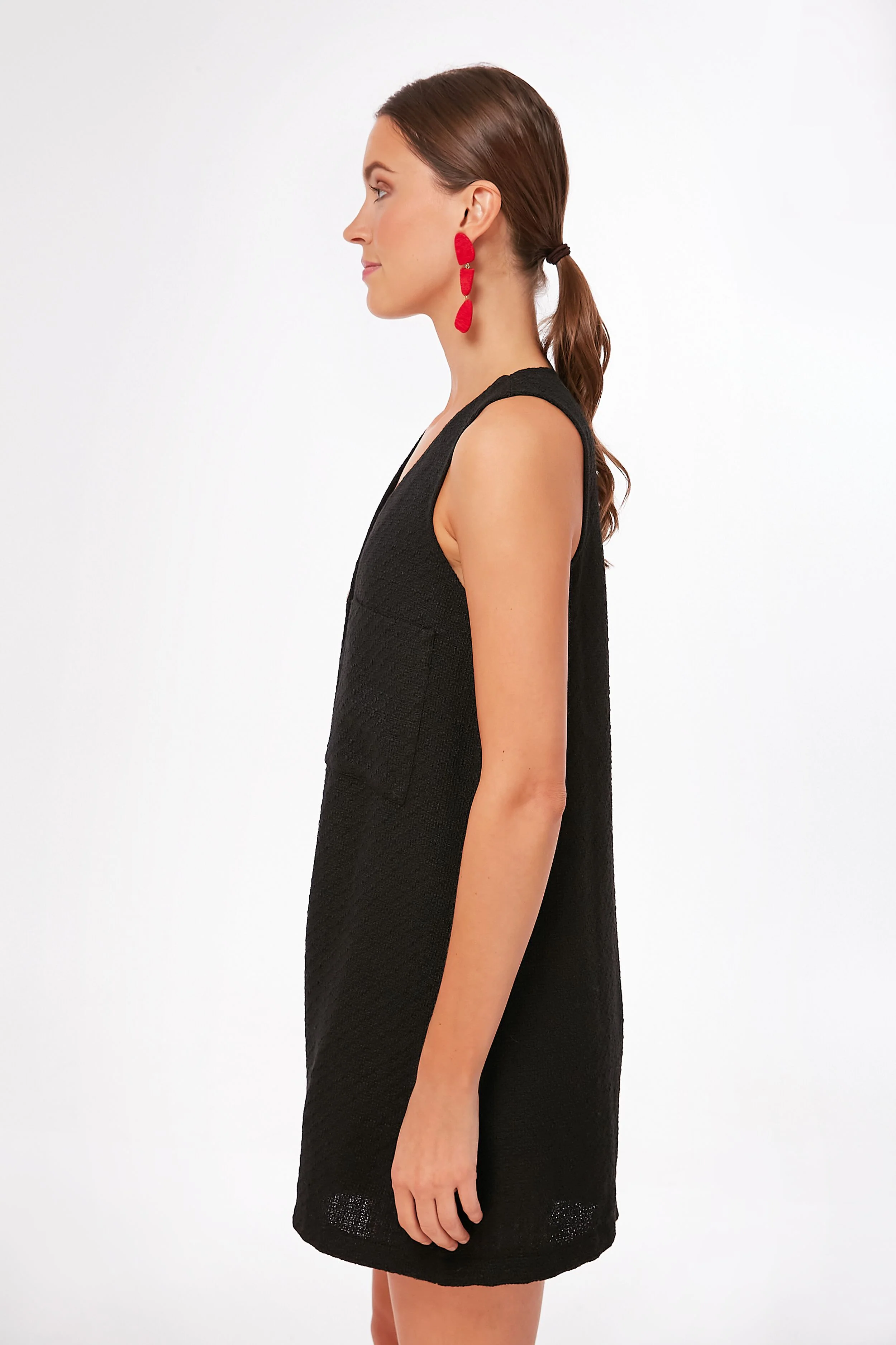 Black Textured Myla Romper - Image 3