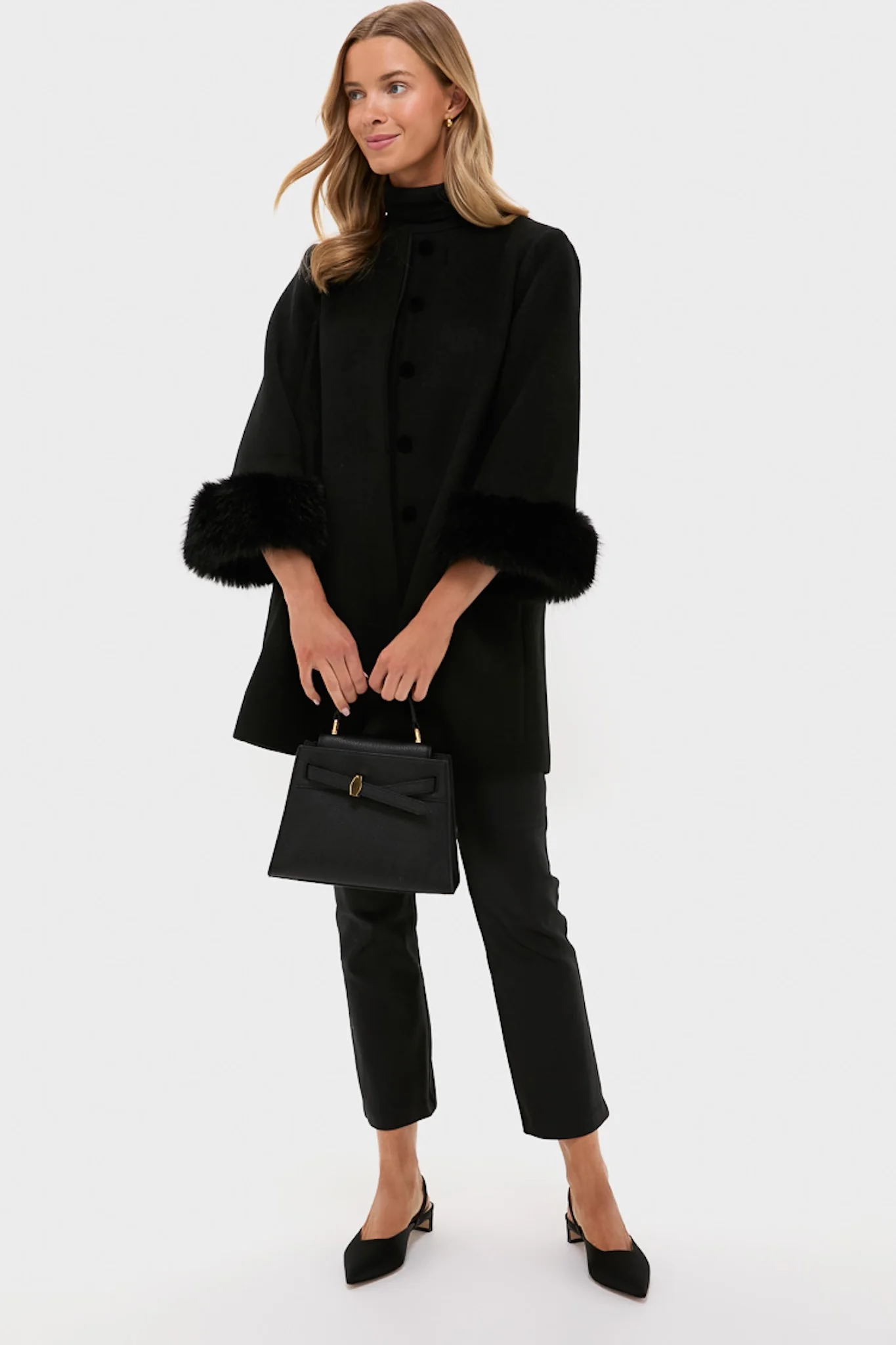 Black Veronica Beard Dash Top Handle - Image 3