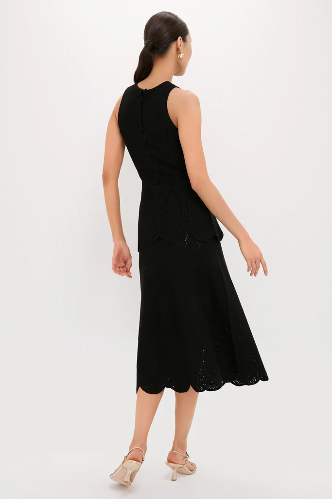 Black Zandra Midi Dress - Image 5