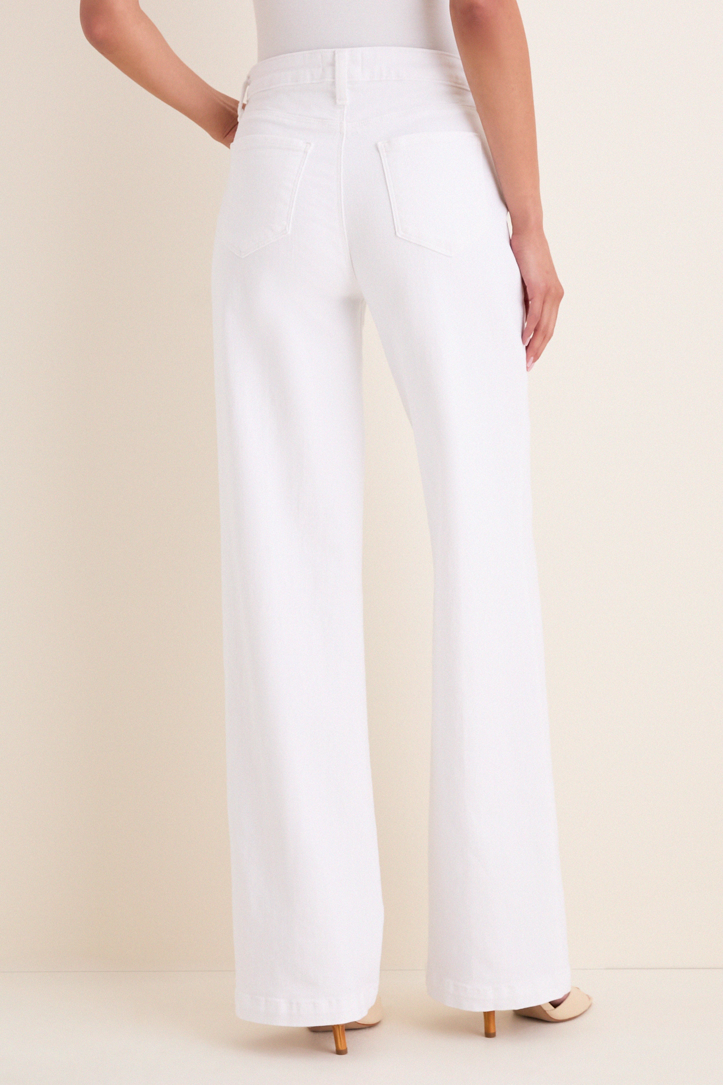 Blanc Scottie High Rise Wide Leg - Image 4
