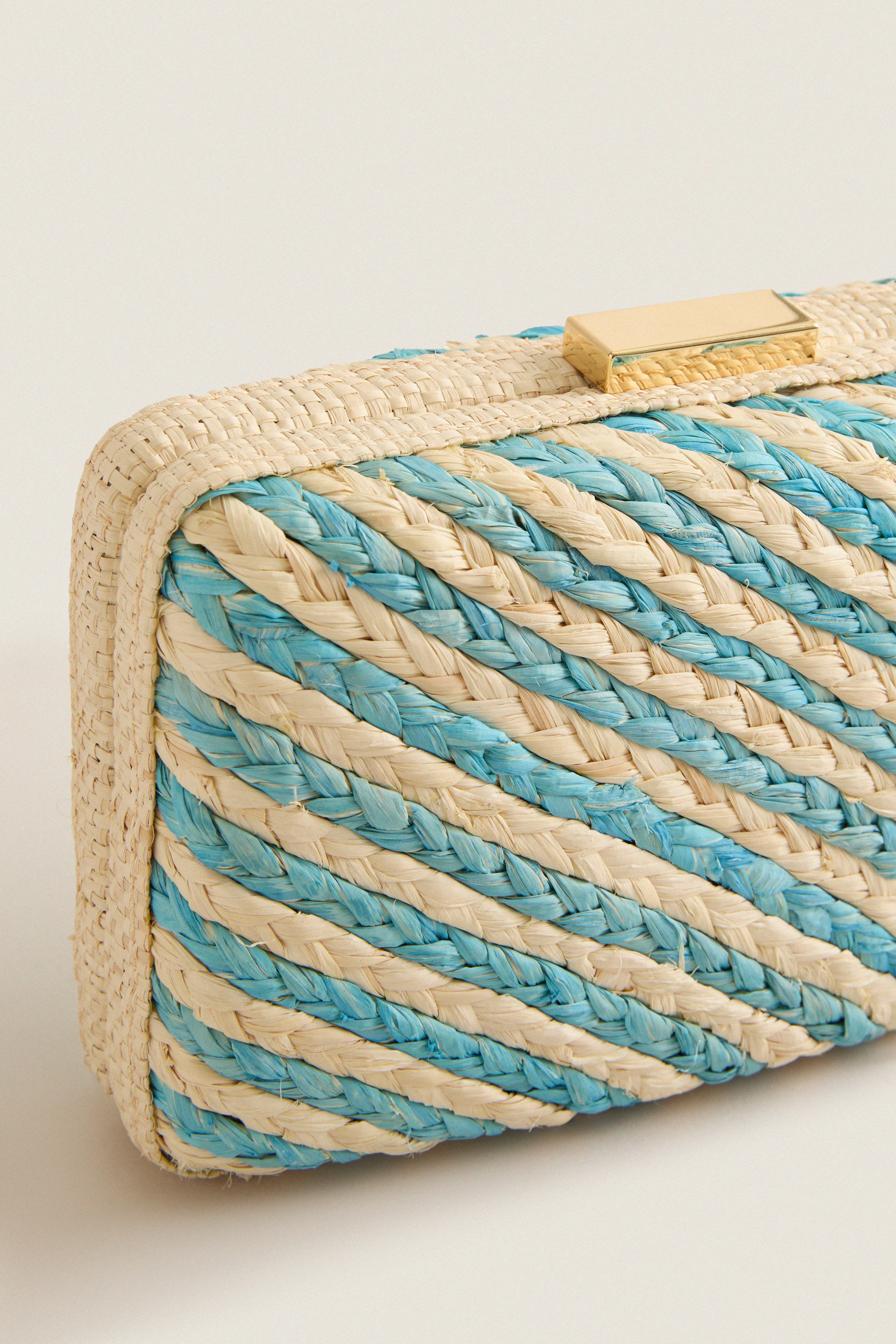 Blue and Natural Carmen Clutch - Image 3