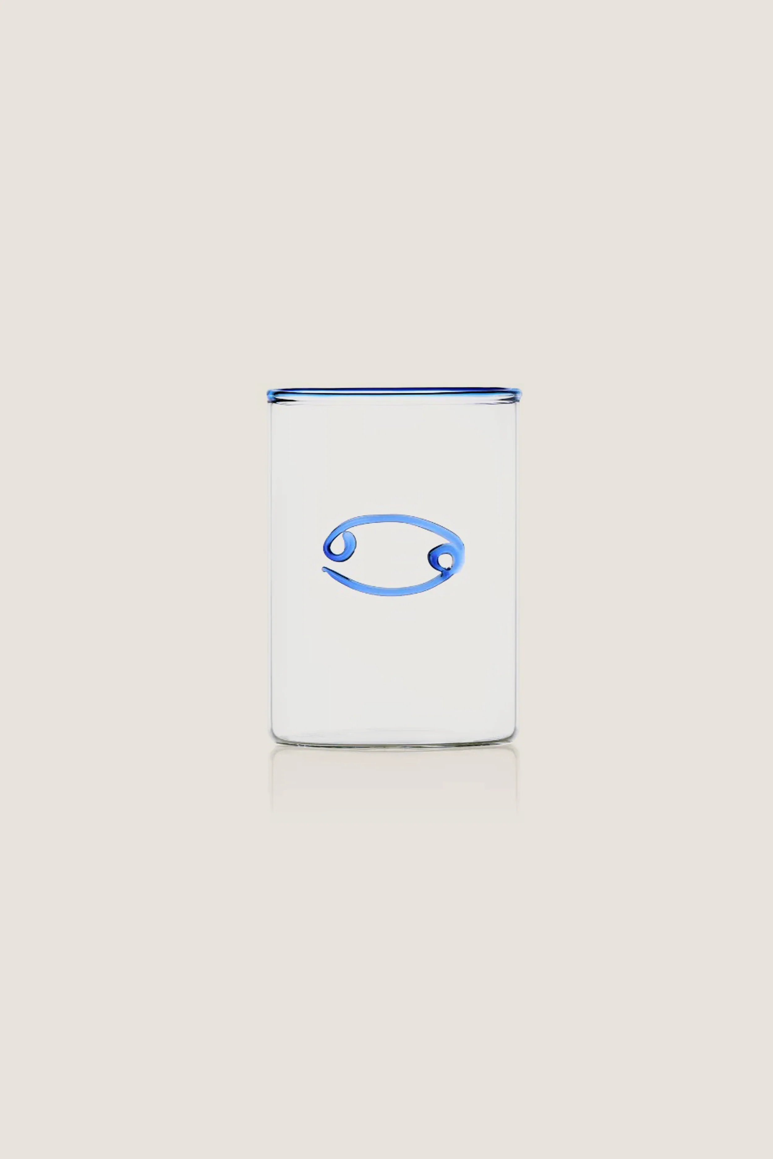 Blue Cancer Lowball Glass (Set of 2)