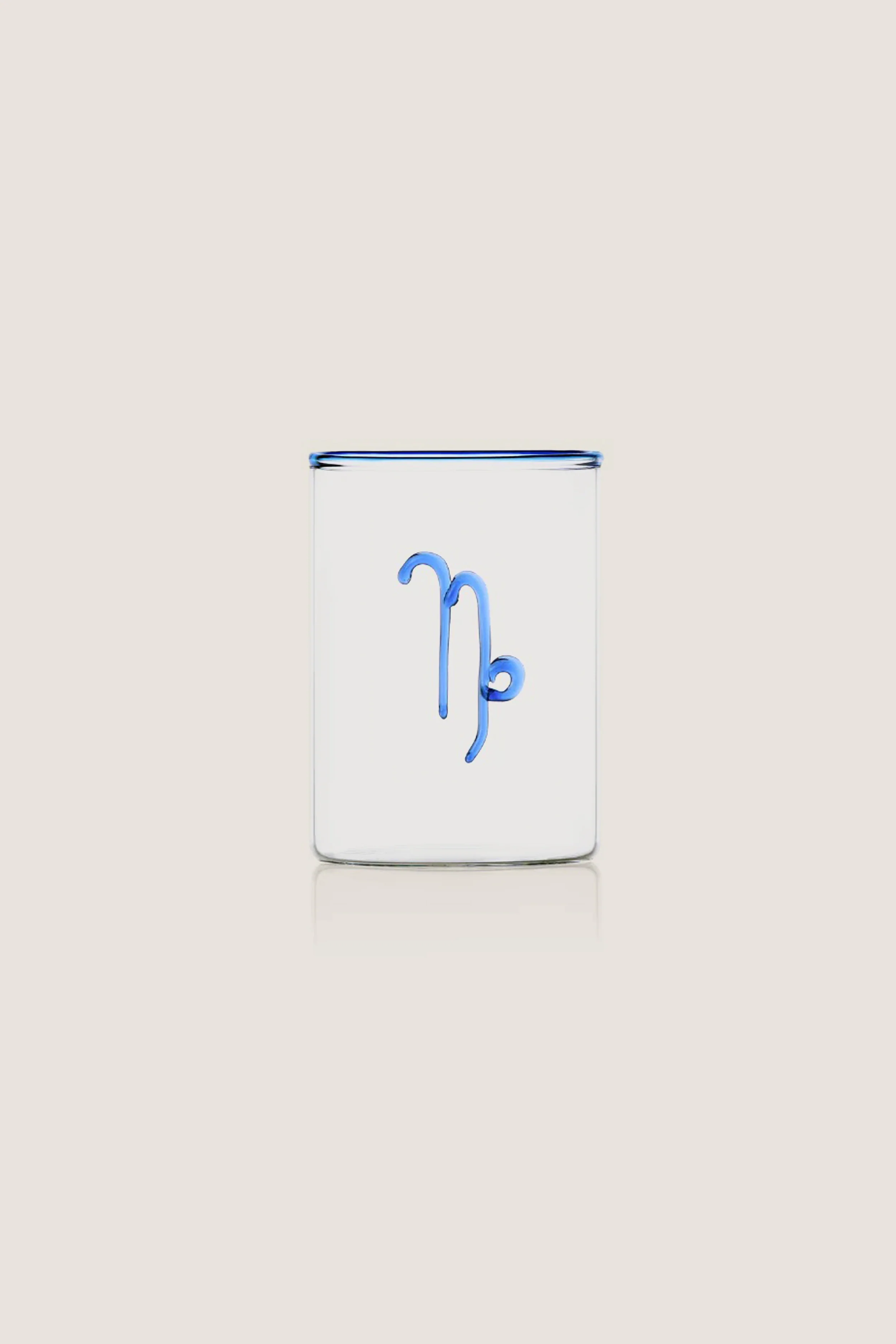 Blue Capricorn Lowball Glass (Set of 2)