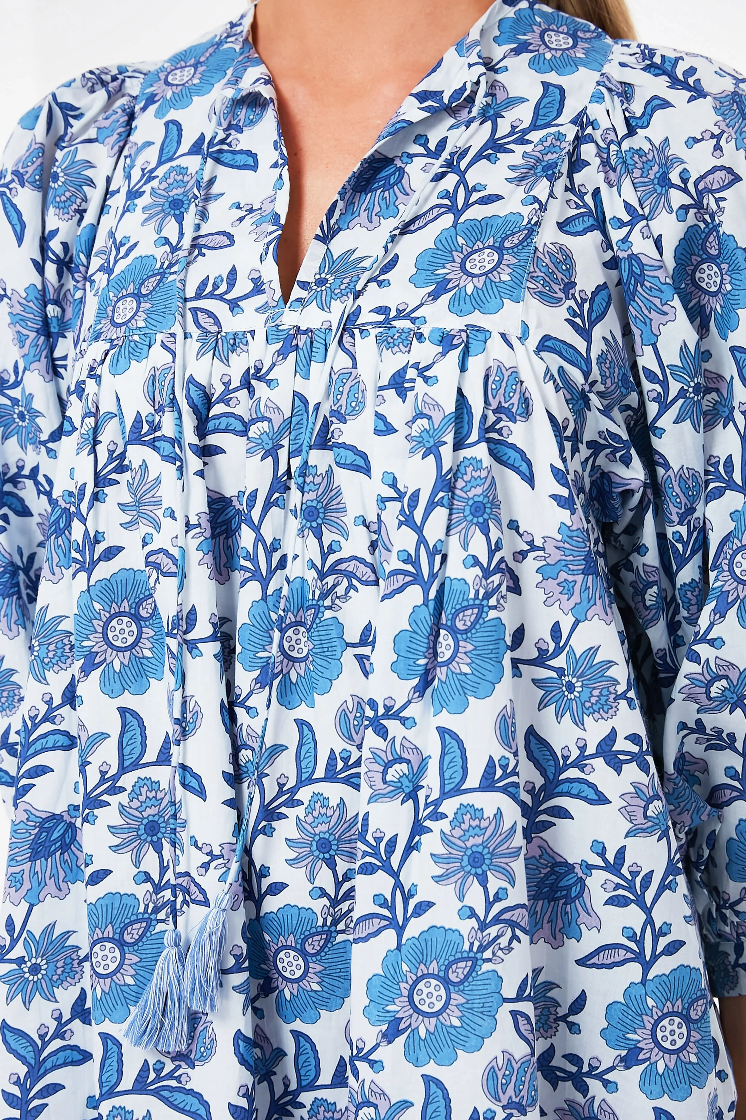 Blue Floral Daisy Dress - Image 5