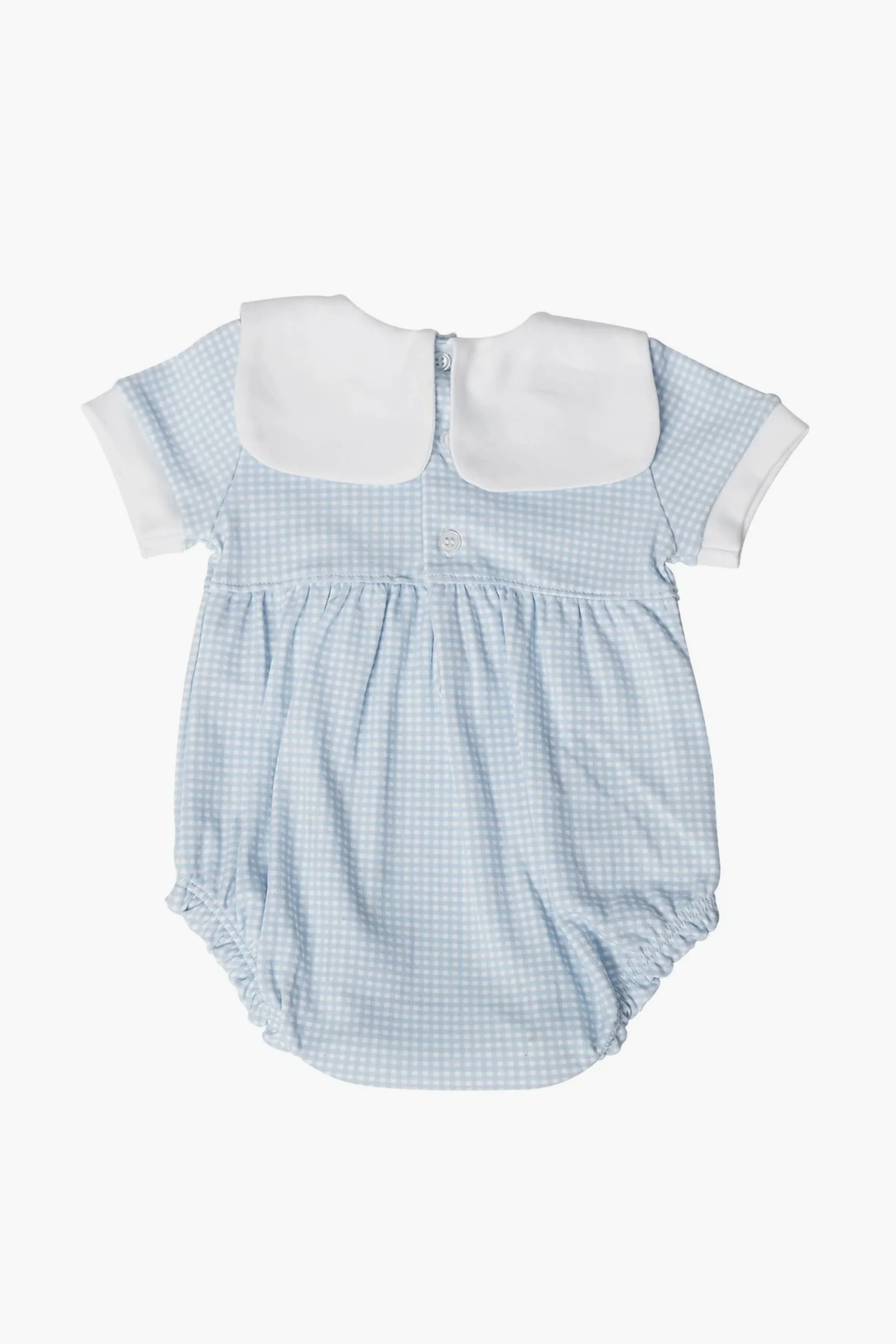 Blue Gingham Baby Bubble - Image 2