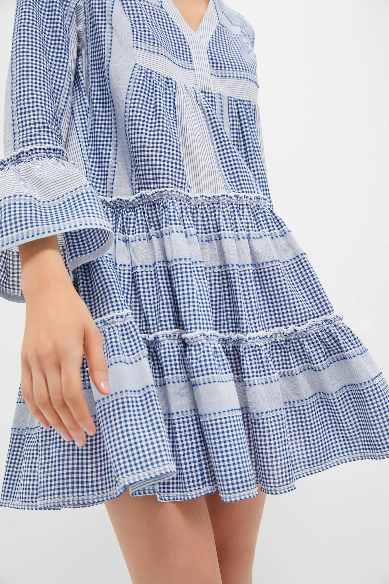 Blue Gingham Lanie Dress - Image 5