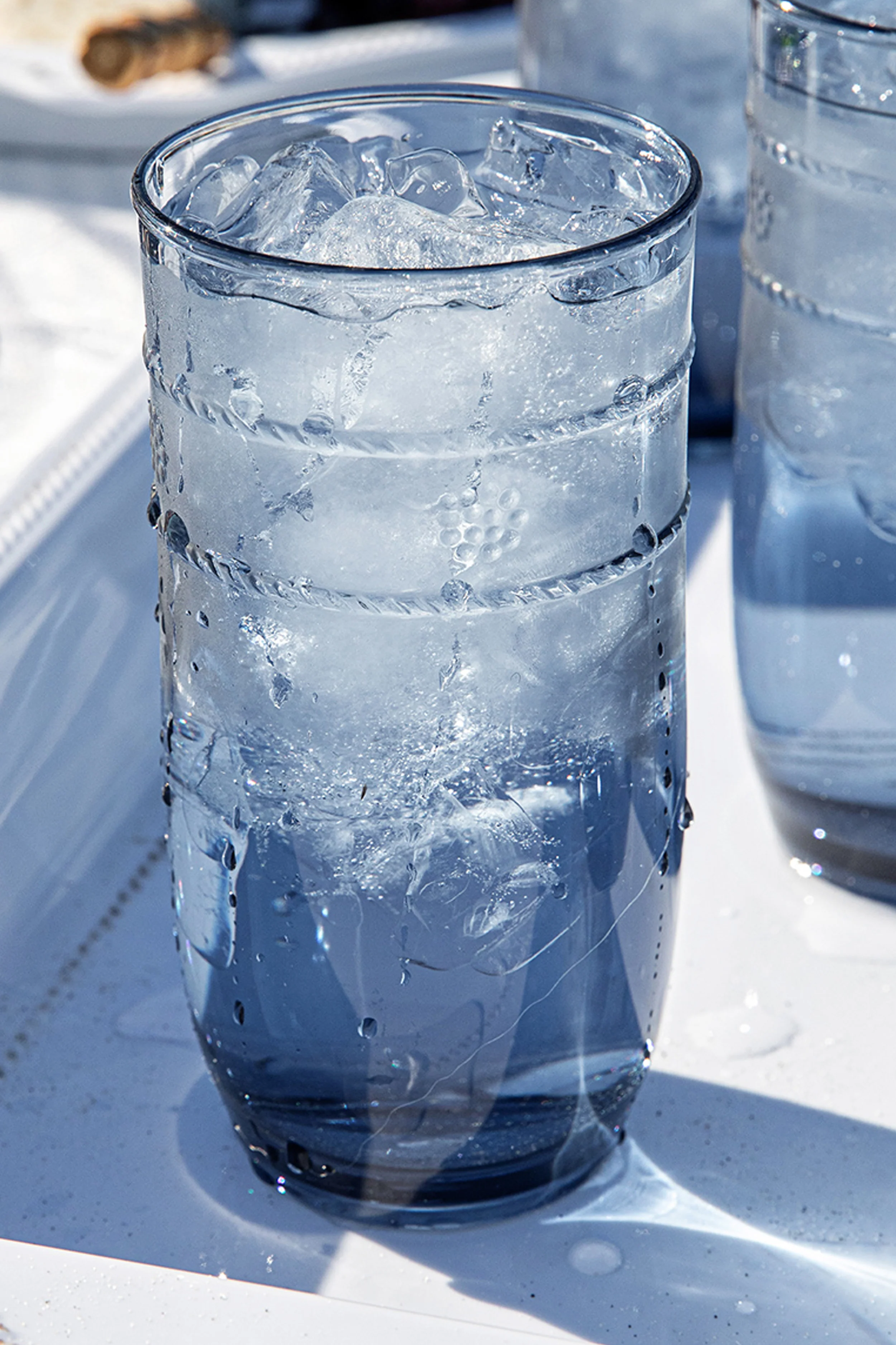 Blue Isabella Acrylic Large Tumbler Set of 4 - Image 4