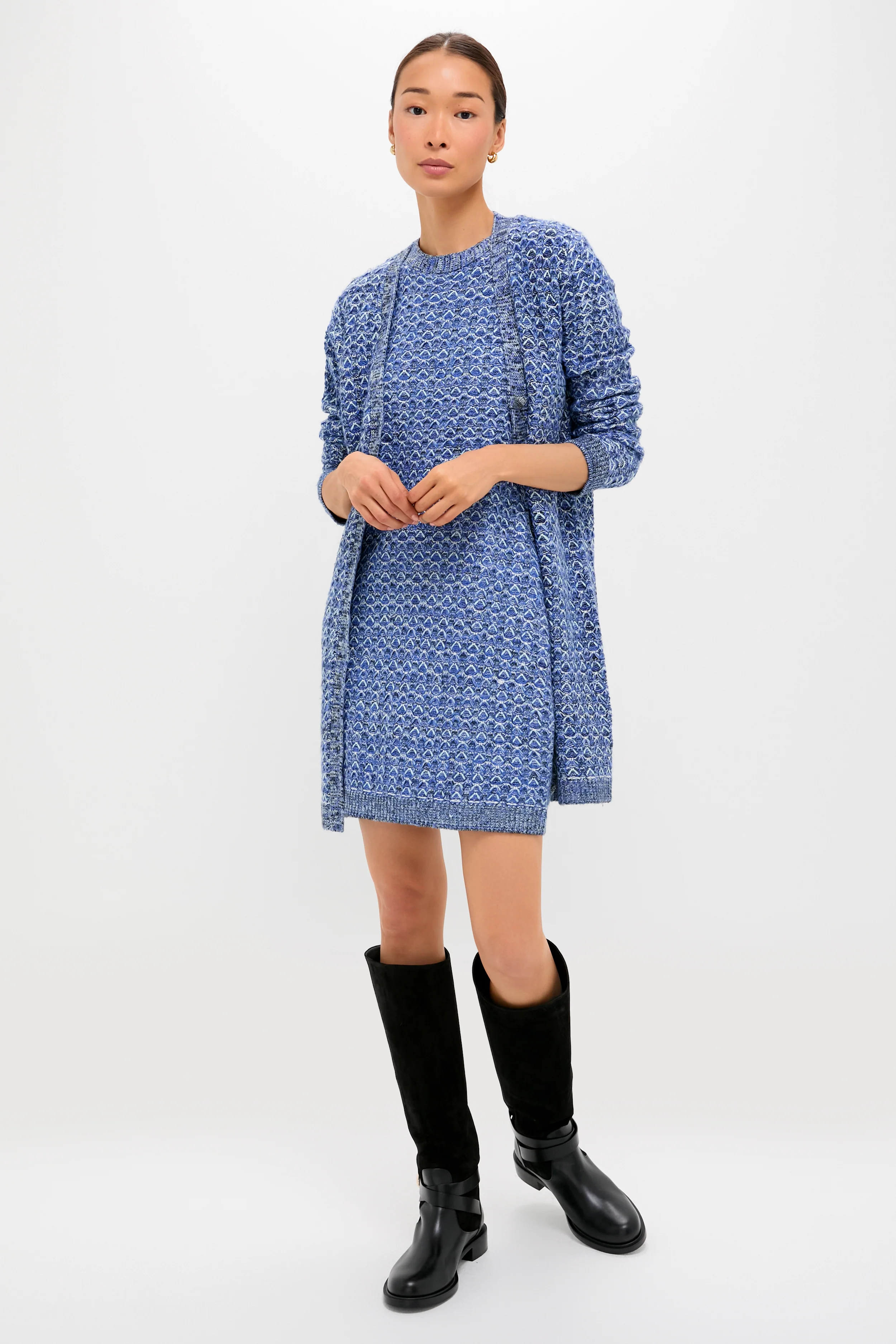 Blue Knit Liv Cardigan - Image 6