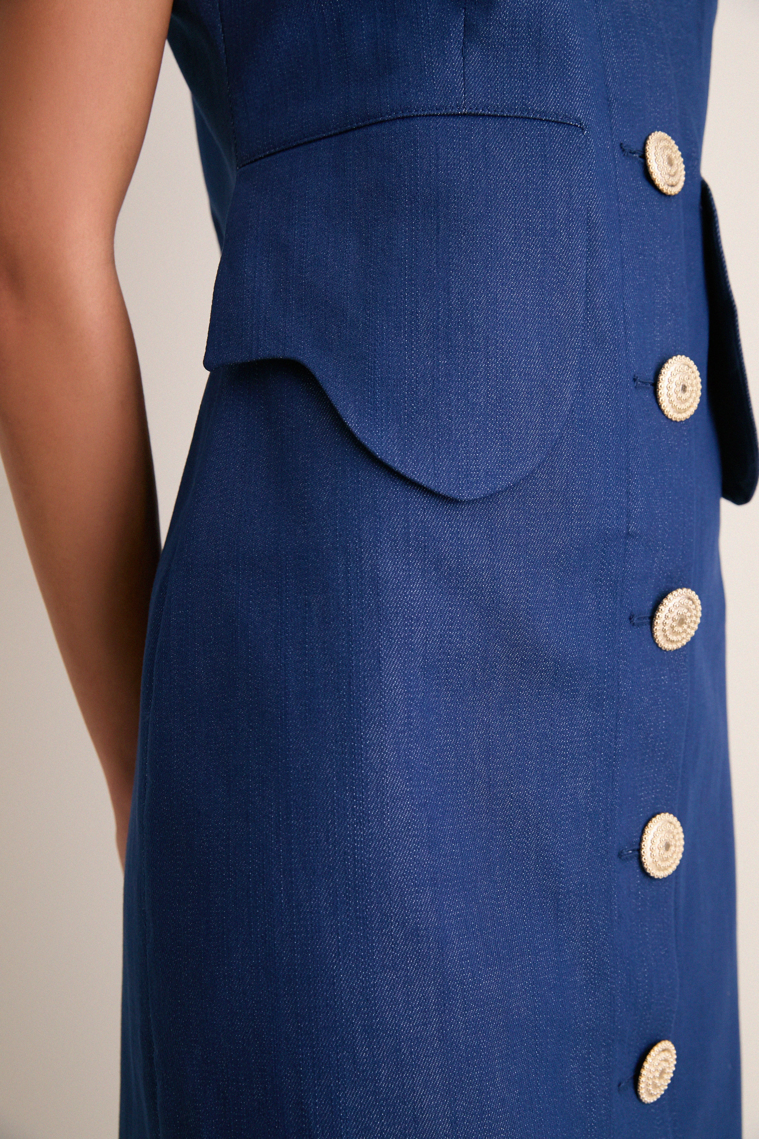Blue Laetitia Denim Dress - Image 6