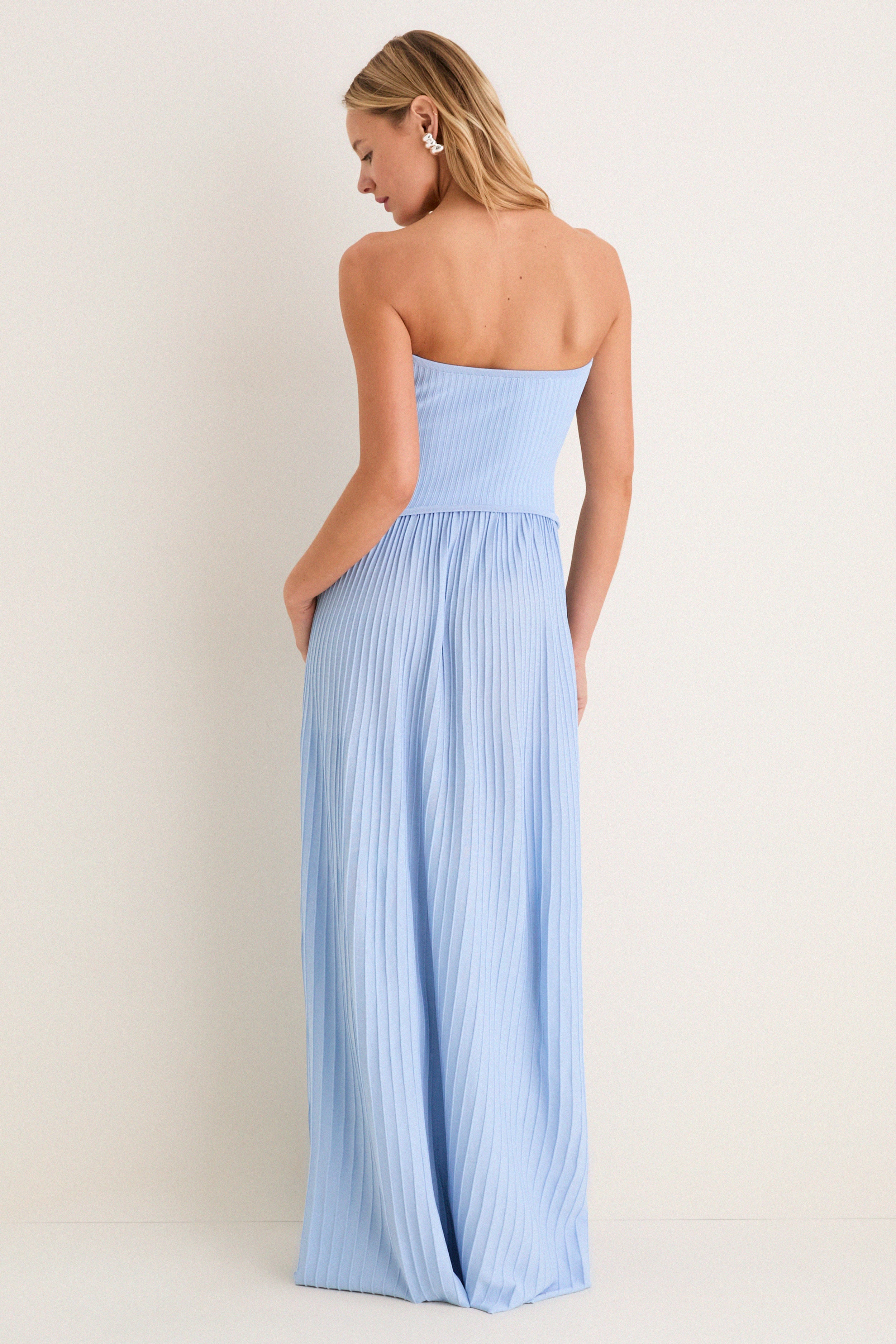 Blue Lagoon Strapless Soglio Maxi Dress - Image 5