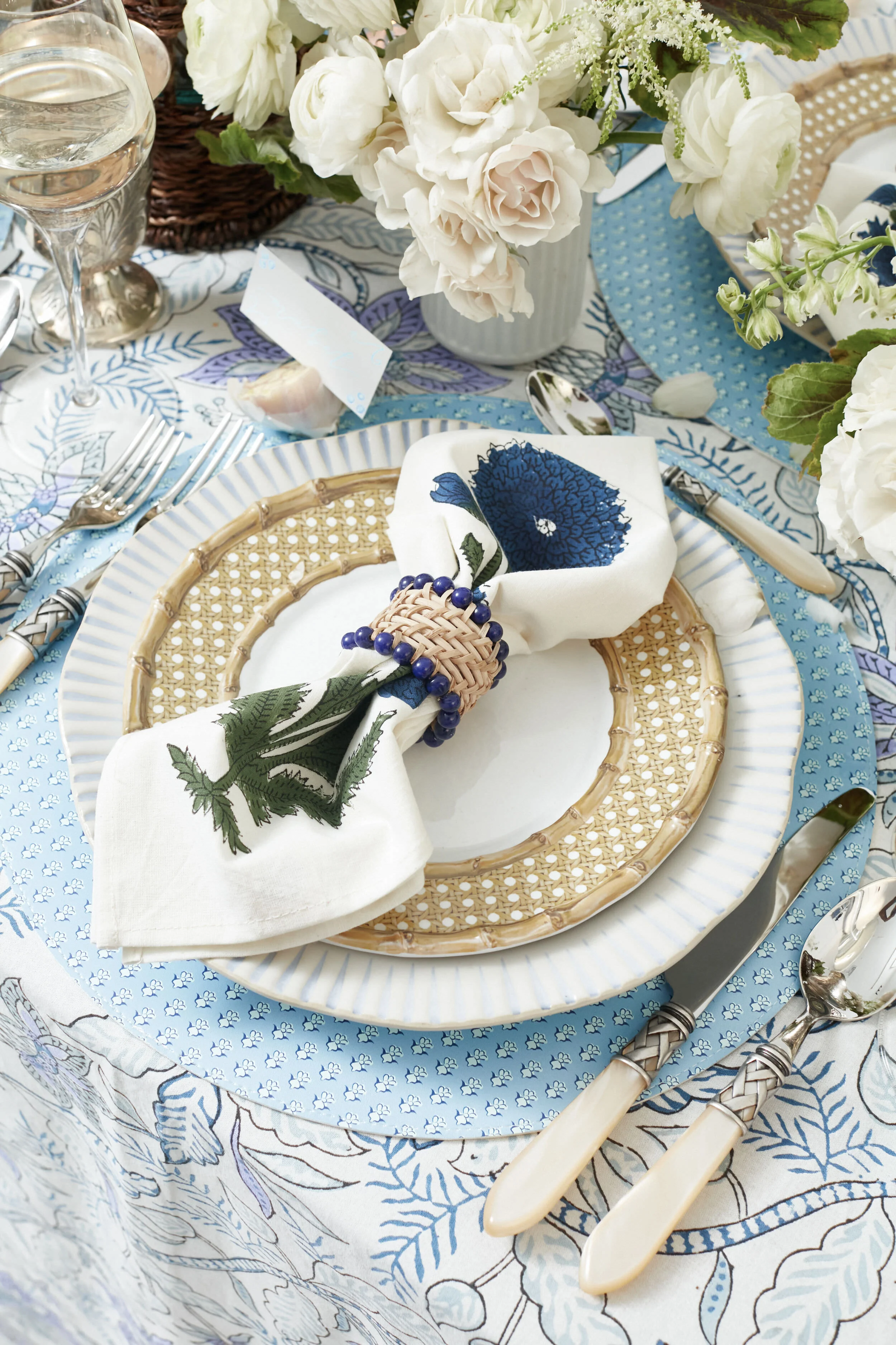 Blue Poppy Napkins Set of 4 - Image 3