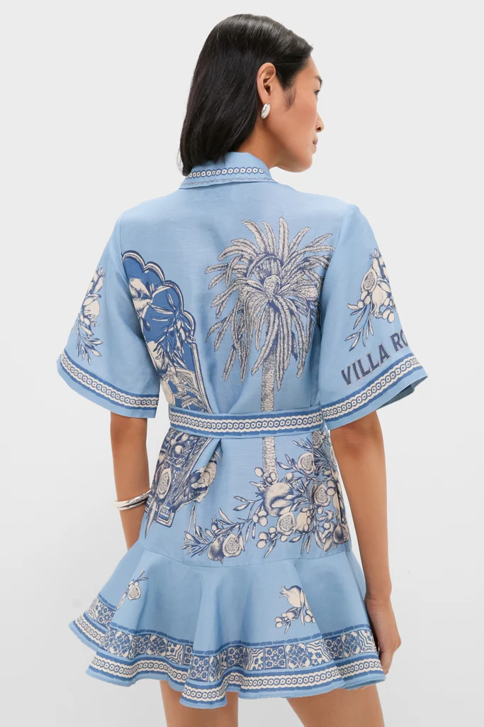 Blue Villa Romantica Mini Dress - Image 4