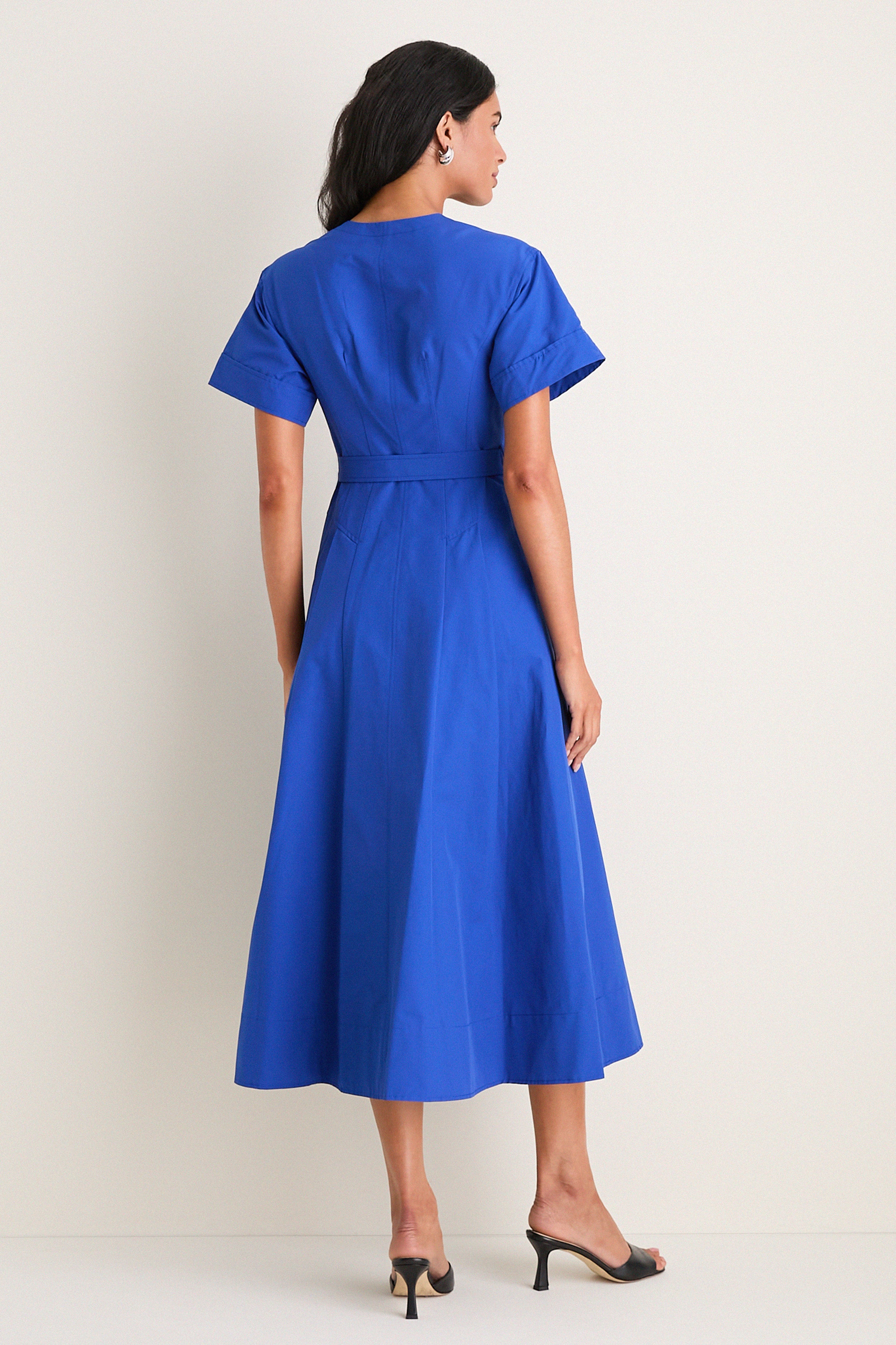 Blueberry Corinne Cotton Midi Dress - Image 4