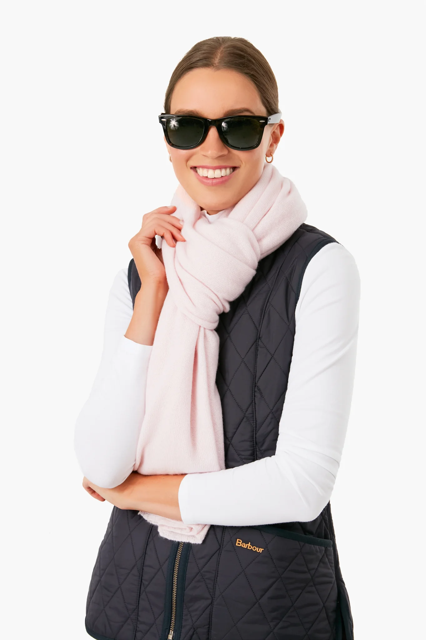 Exclusive Blush Cashmere Travel Wrap - Image 2