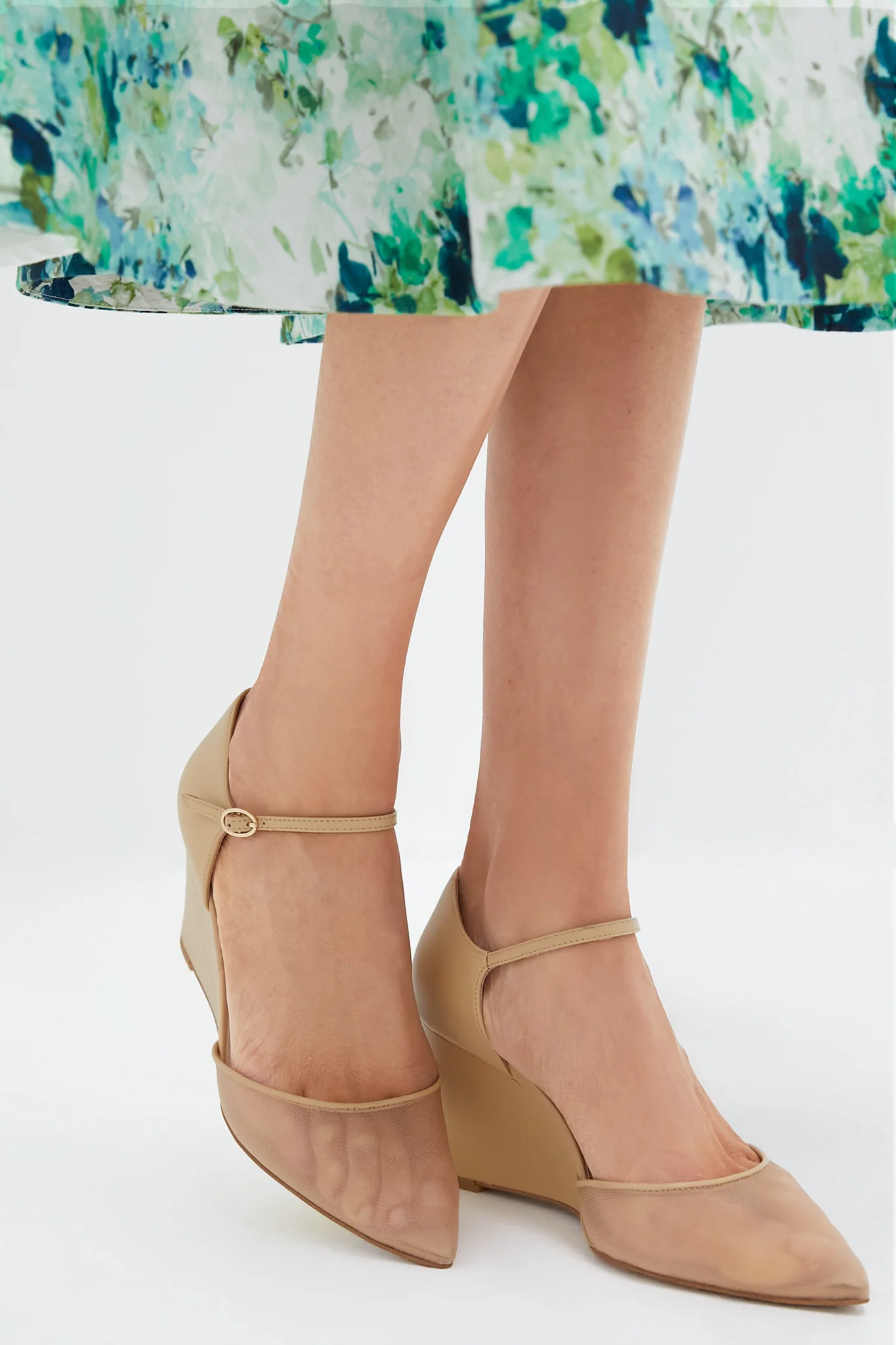 Blush Mesh Darcy Wedges - Image 3