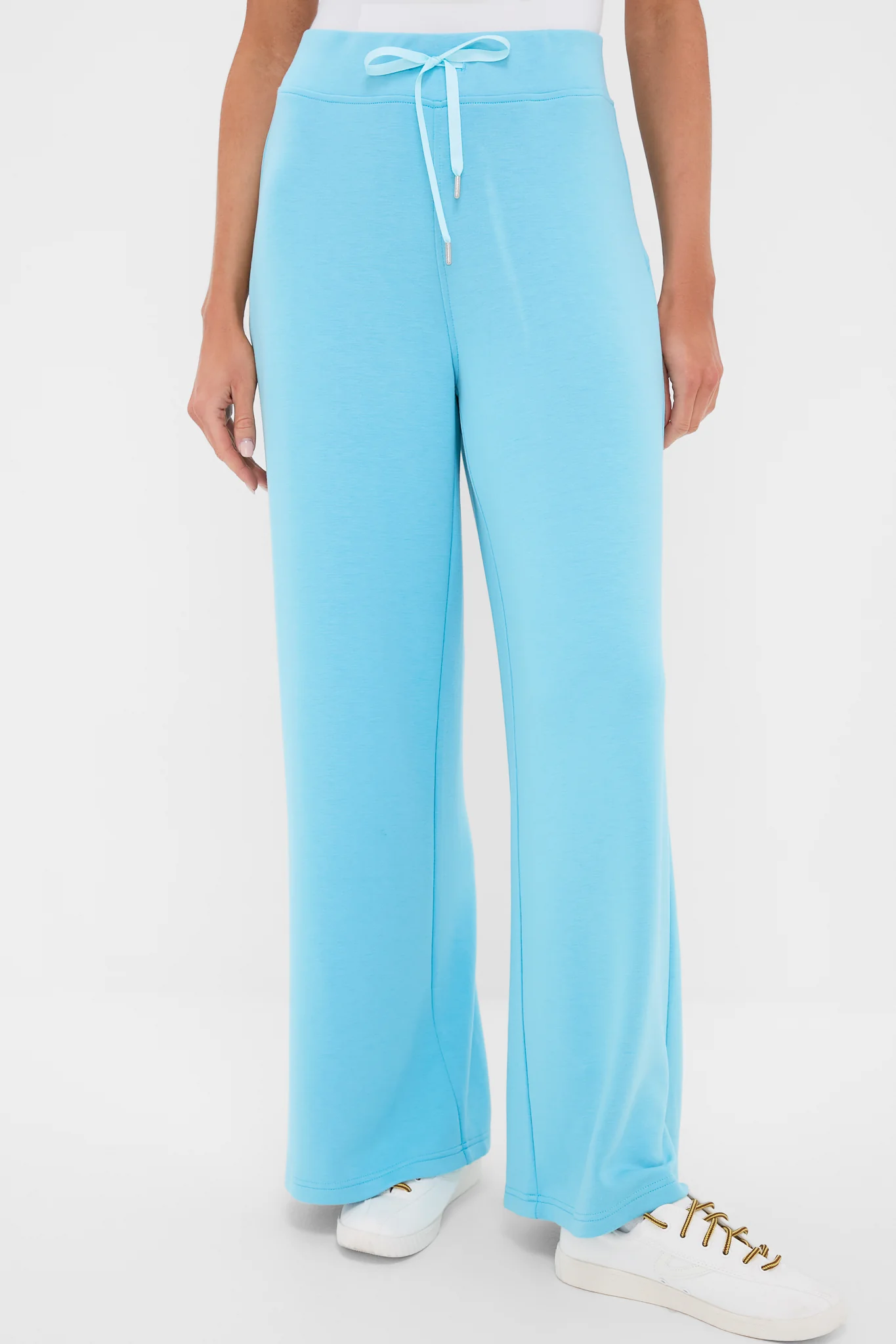 Bright Blue Wide Leg Comfort Stretch Finn Pants