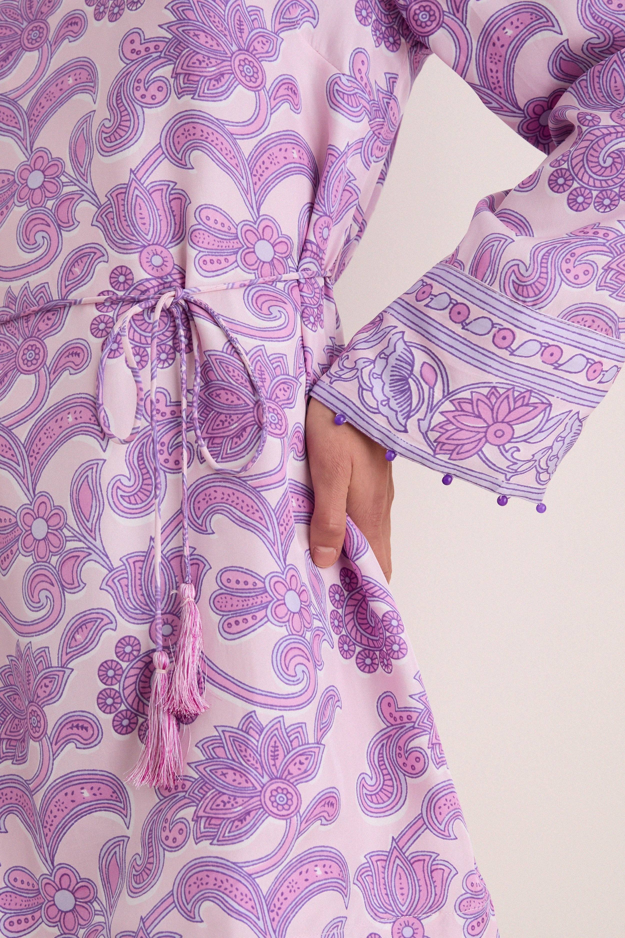 Brocade Amethyst Jaya Mini Dress - Image 5